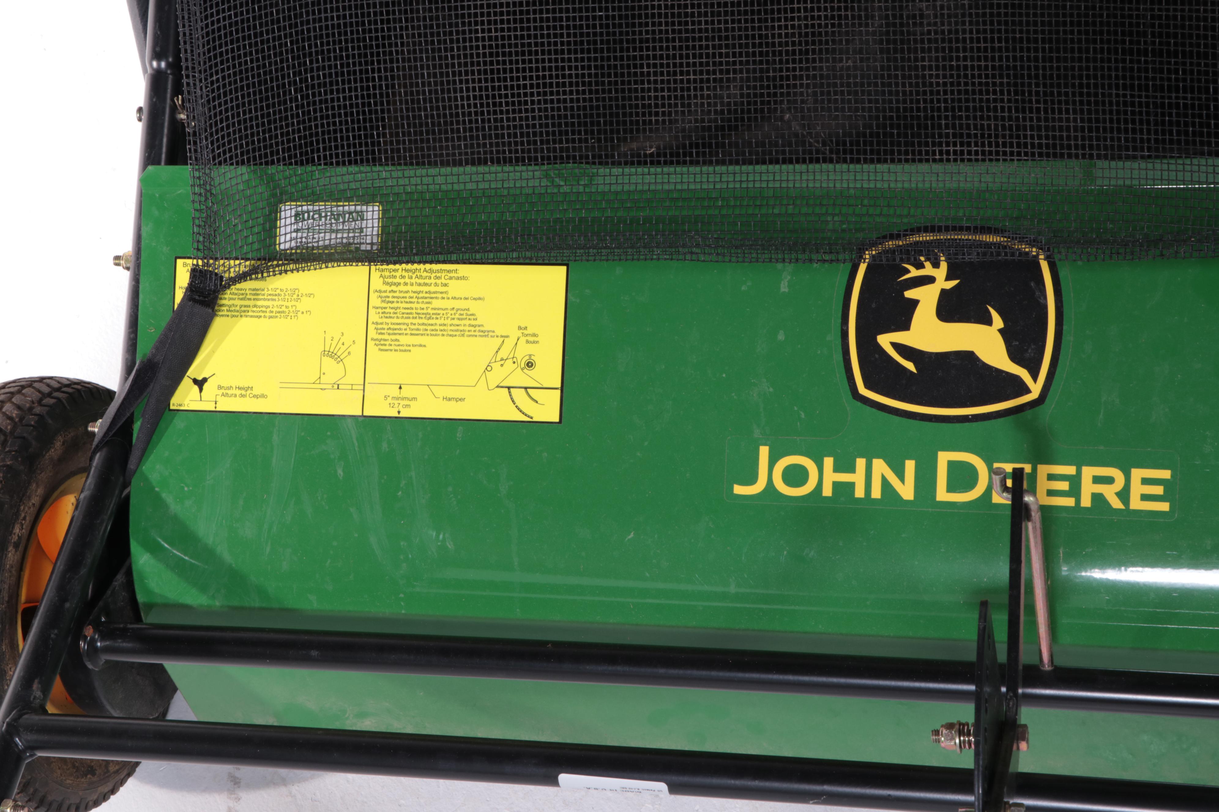 John Deere Rotary Brush Grass Catcher Hamper