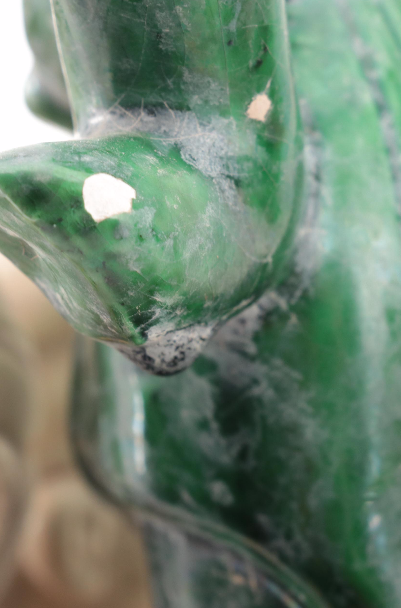 Chinese Tang Dynasty Style Sancai Glazed Stoneware Figurine of Sogdian Musicians