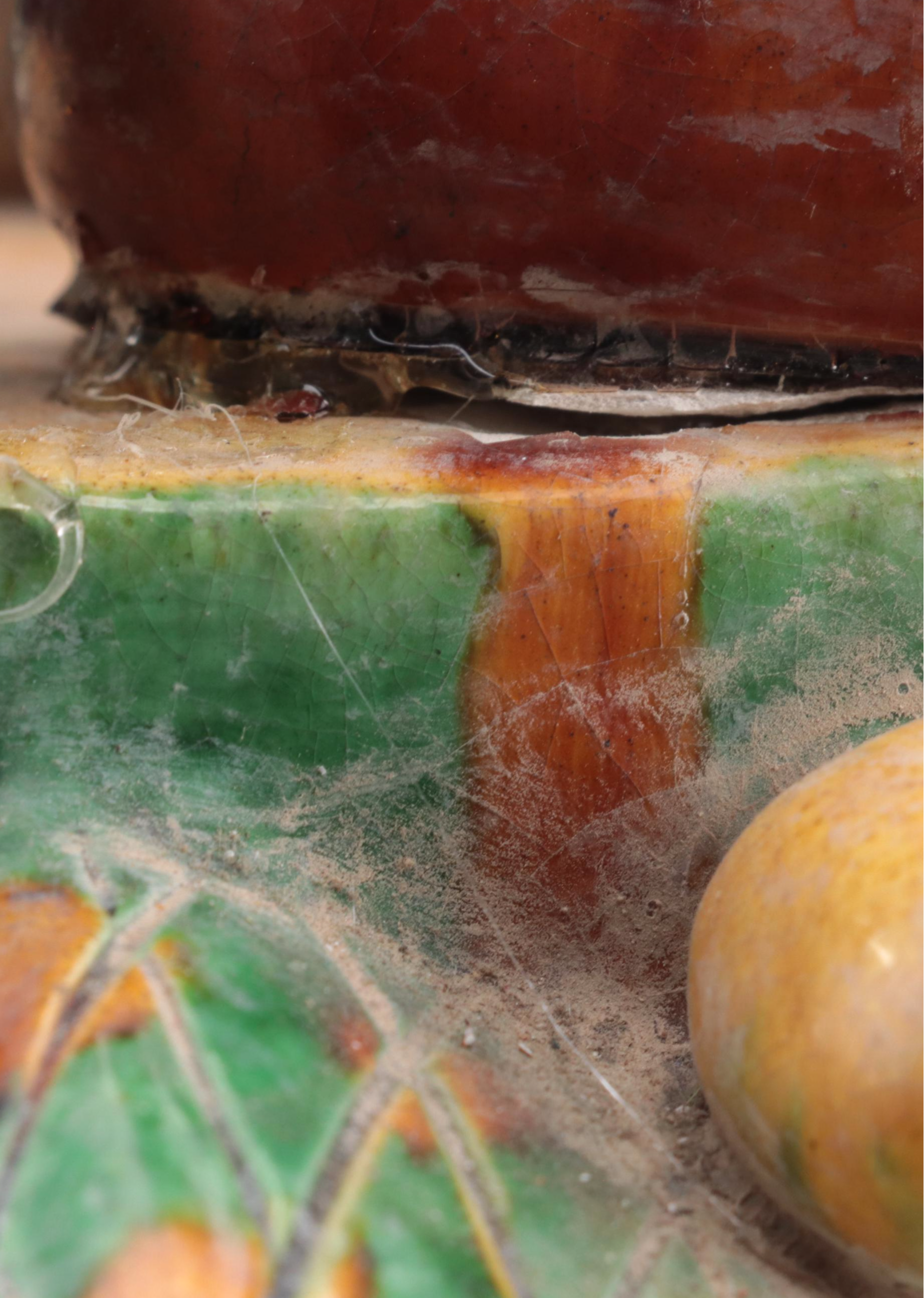 Chinese Tang Dynasty Style Sancai Glazed Stoneware Figurine of Sogdian Musicians