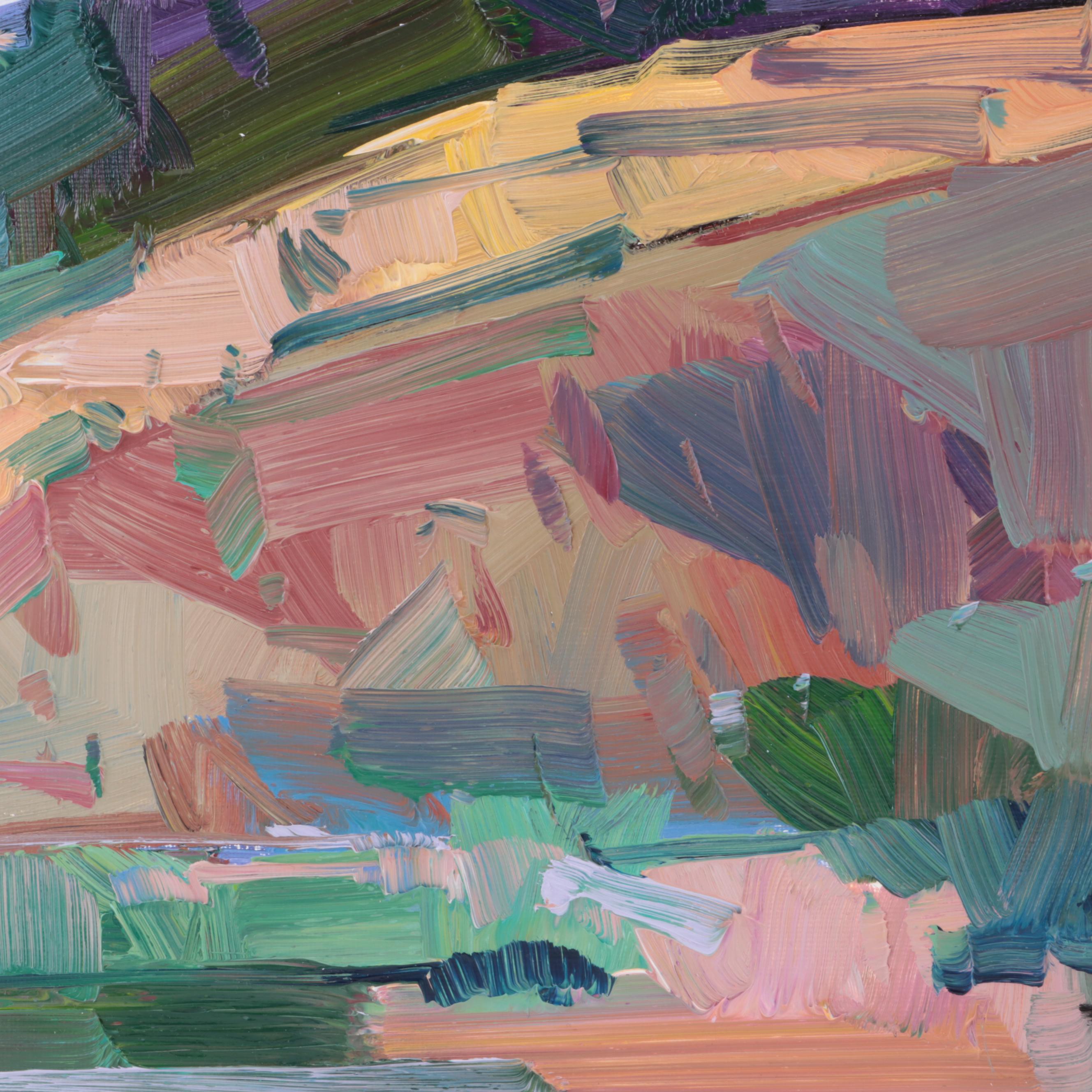 Jose Trujillo Oil Painting "The Lavender Sky," 2022