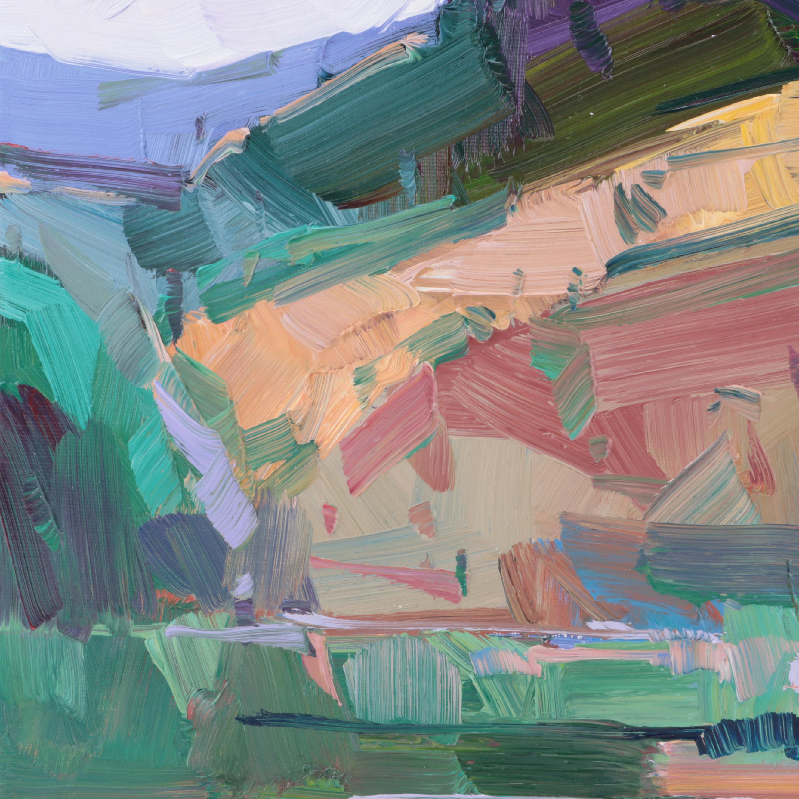 Jose Trujillo Oil Painting "The Lavender Sky," 2022