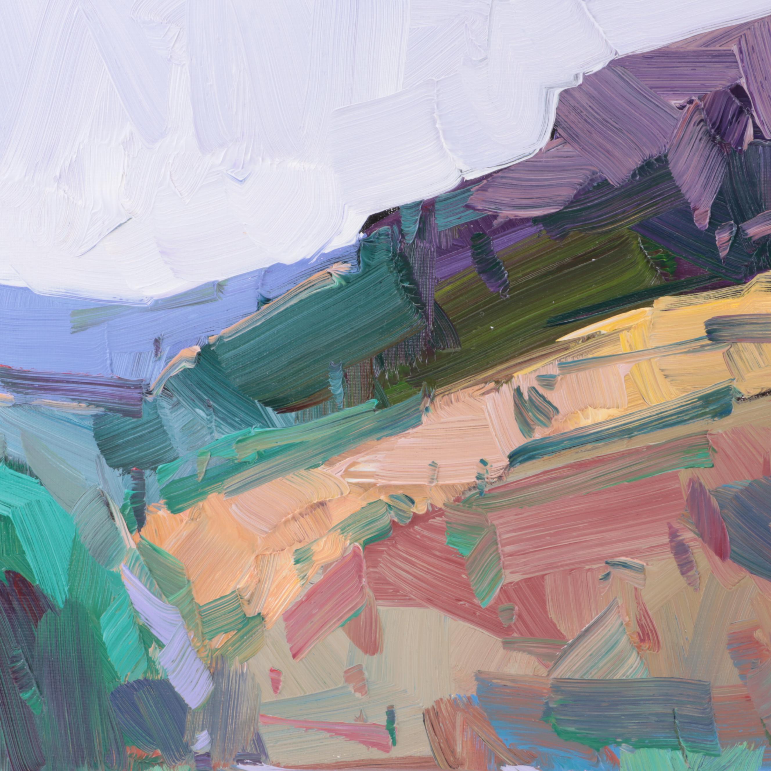 Jose Trujillo Oil Painting "The Lavender Sky," 2022