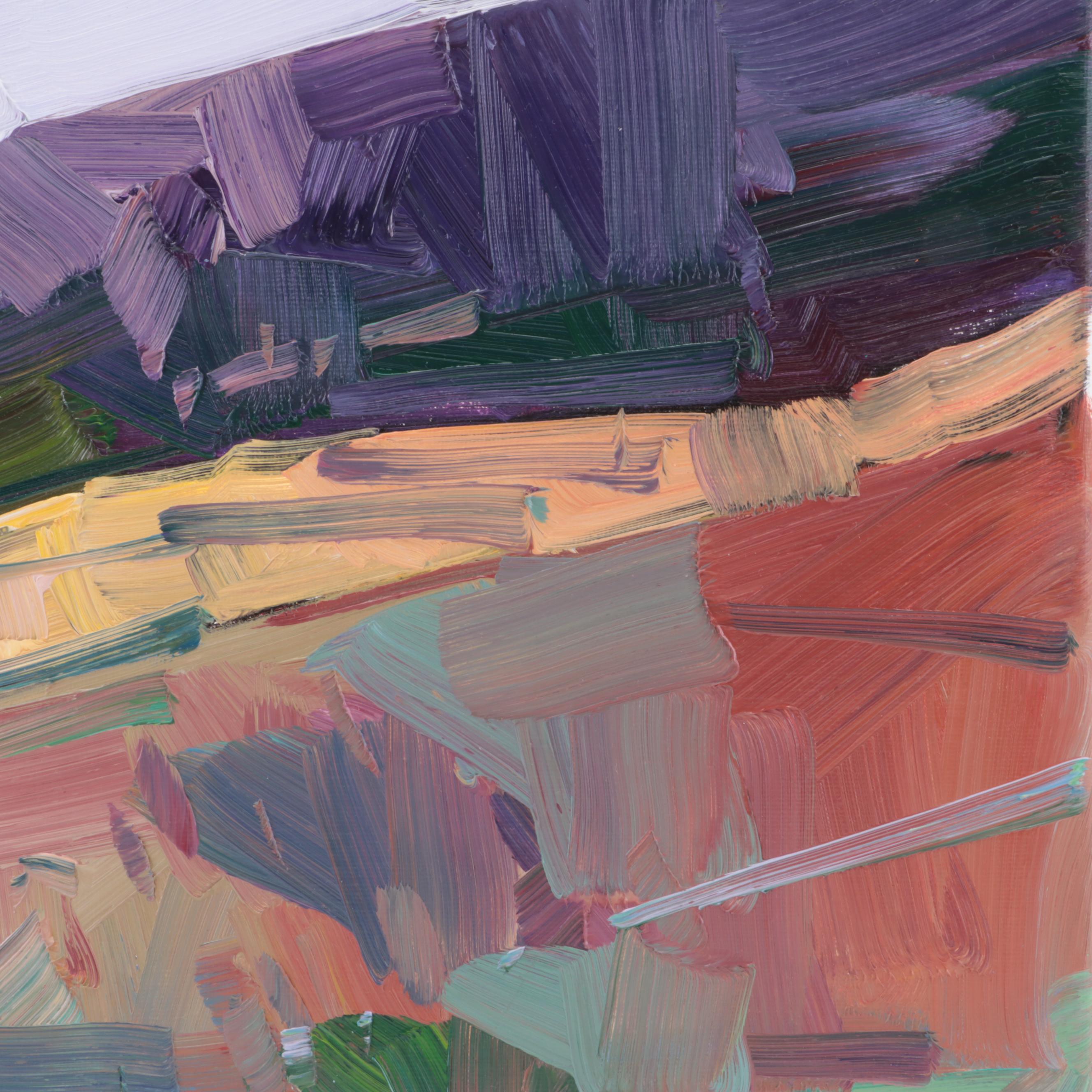 Jose Trujillo Oil Painting "The Lavender Sky," 2022