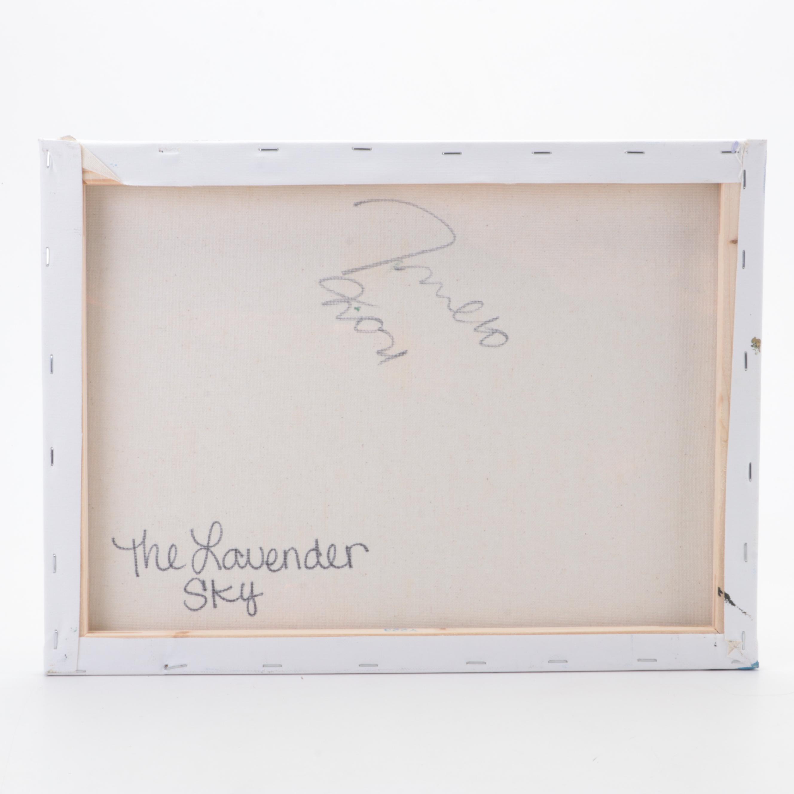 Jose Trujillo Oil Painting "The Lavender Sky," 2022