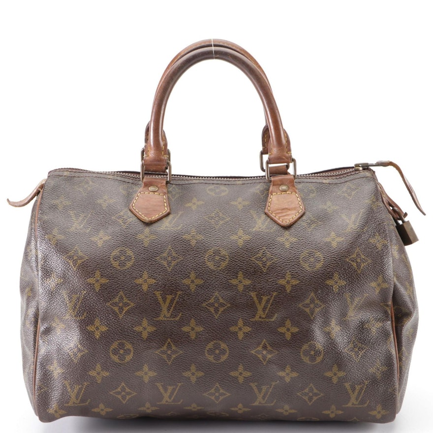 Louis Vuitton Speedy 30 in Monogram Canvas and Vachetta Leather