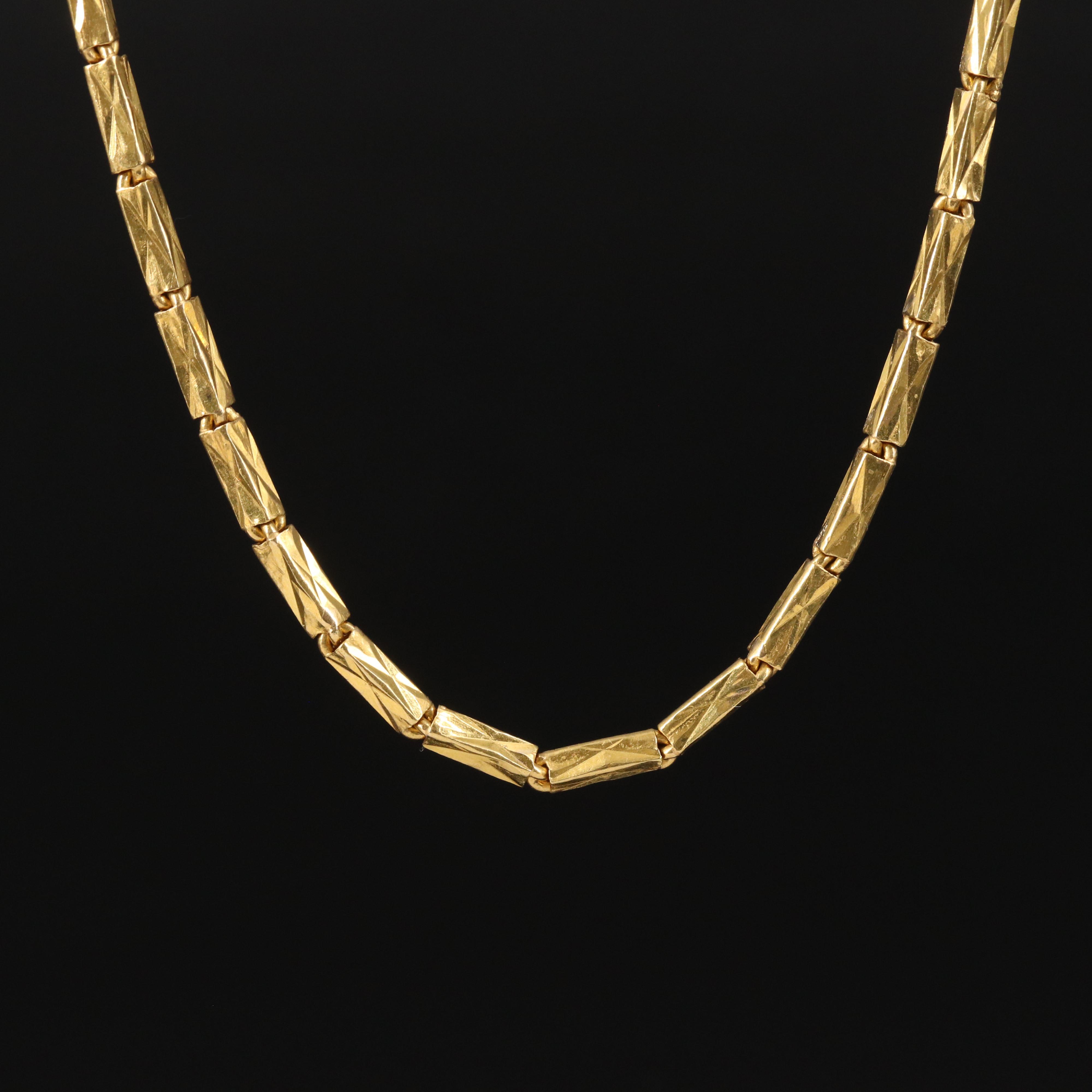 21K Baht Style Chain Necklace