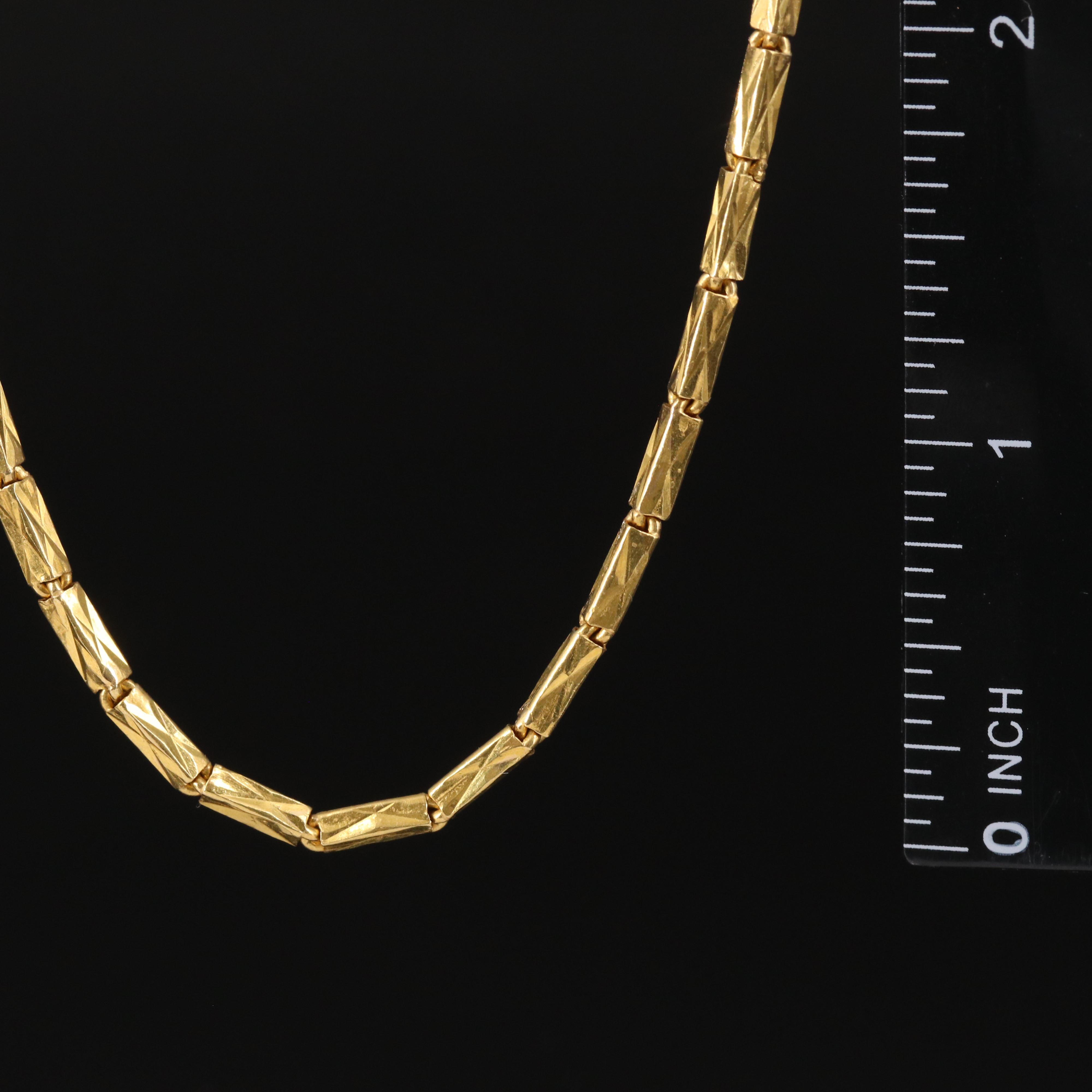 21K Baht Style Chain Necklace