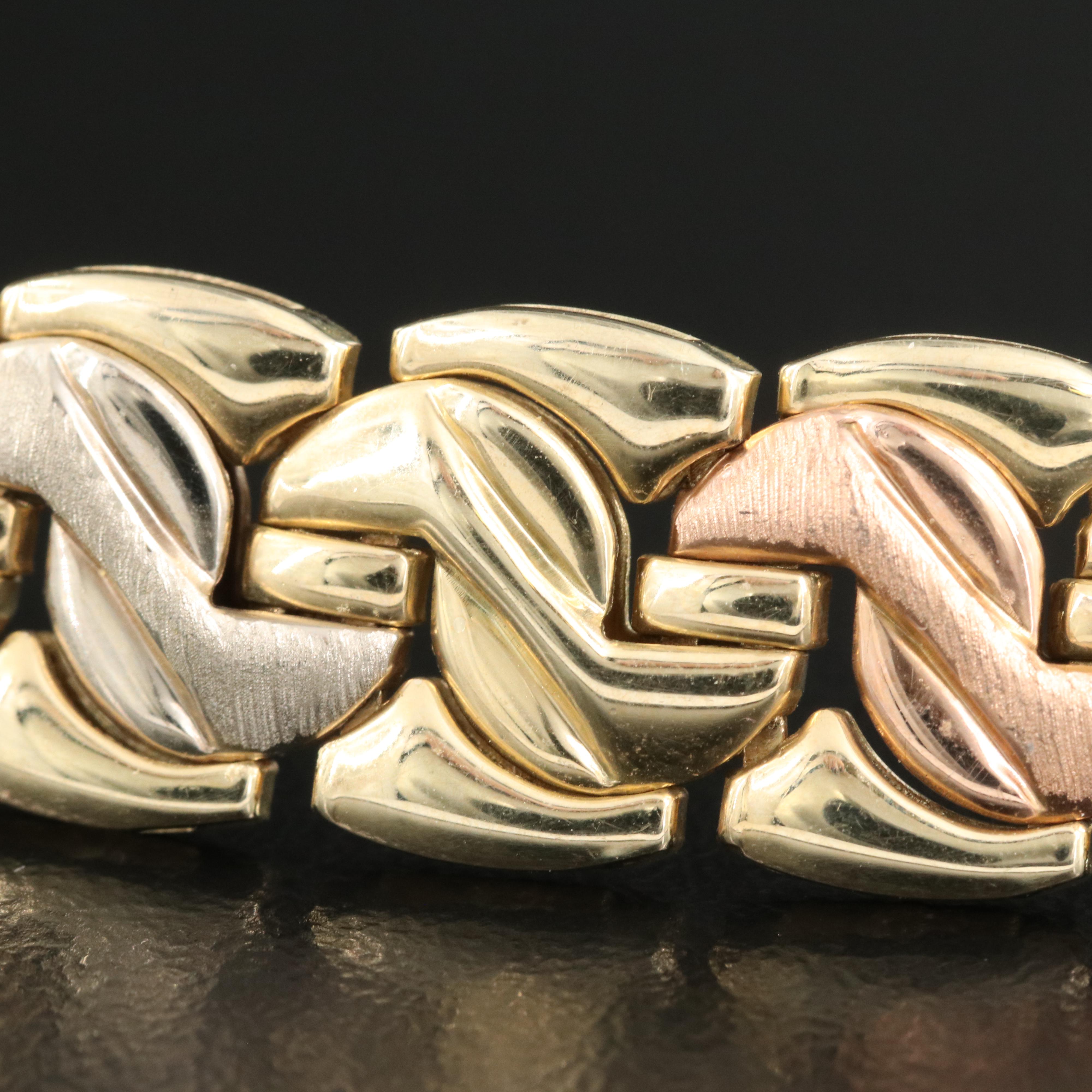 14K Tri-Color Gold Necklace