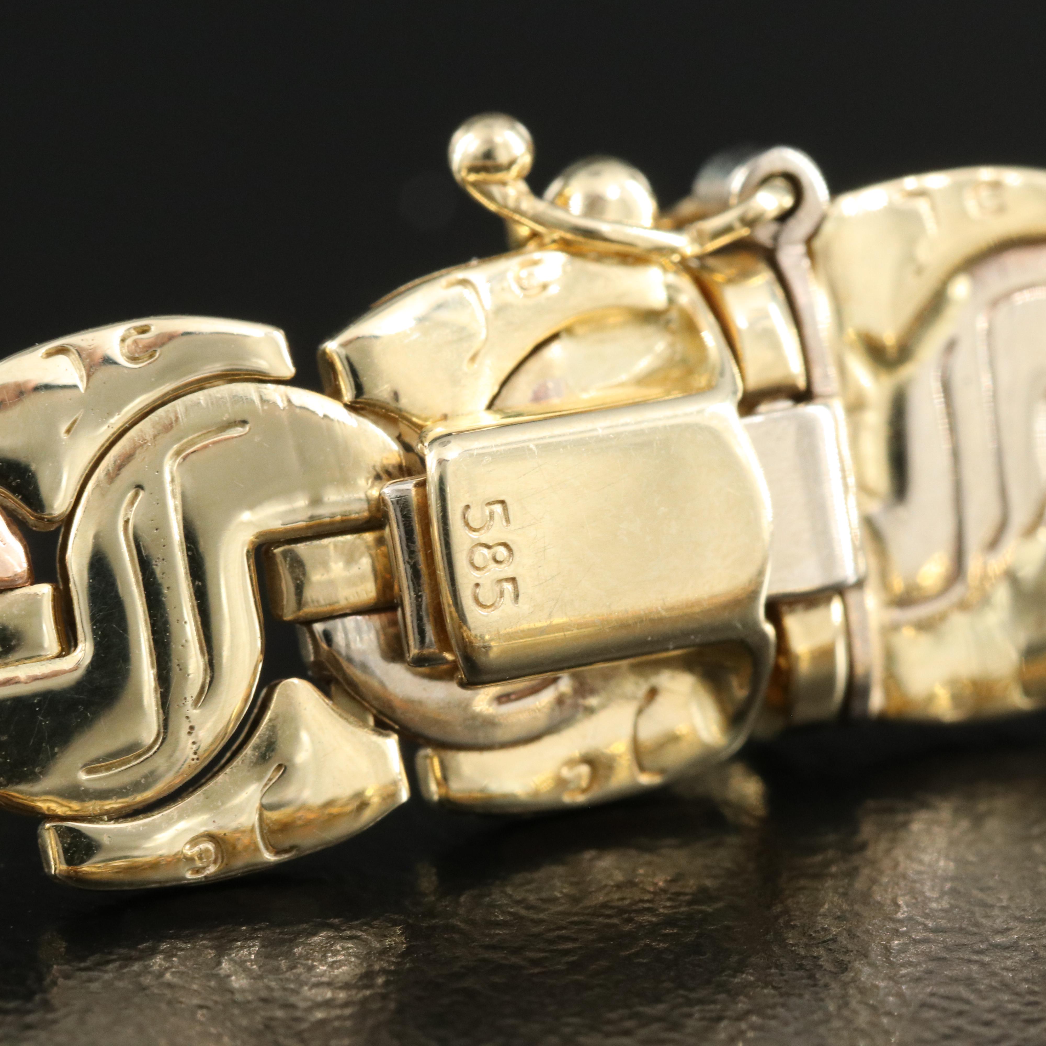 14K Tri-Color Gold Necklace