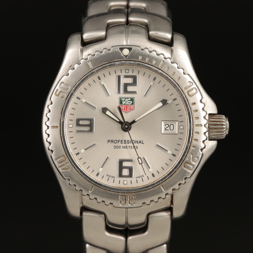 TAG Heuer Professional 200 Meters Link Stainless Steel Wristwatch