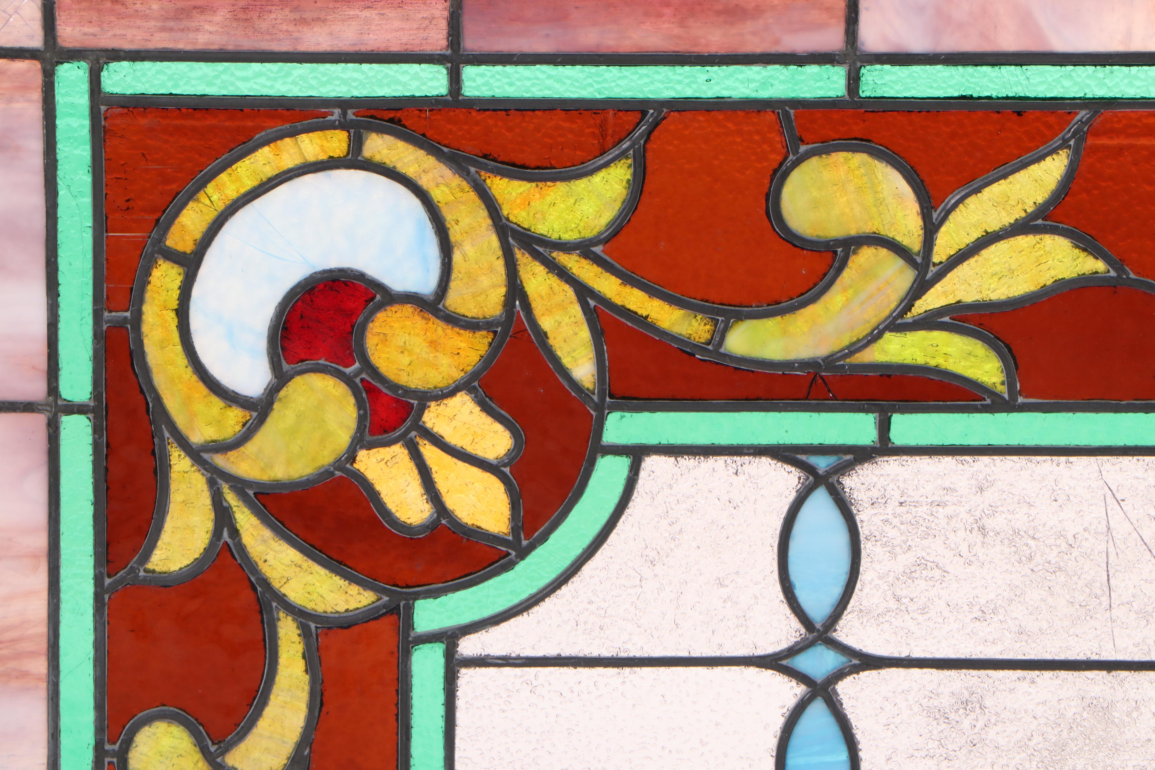 Hanging Stained Glass Window Panel