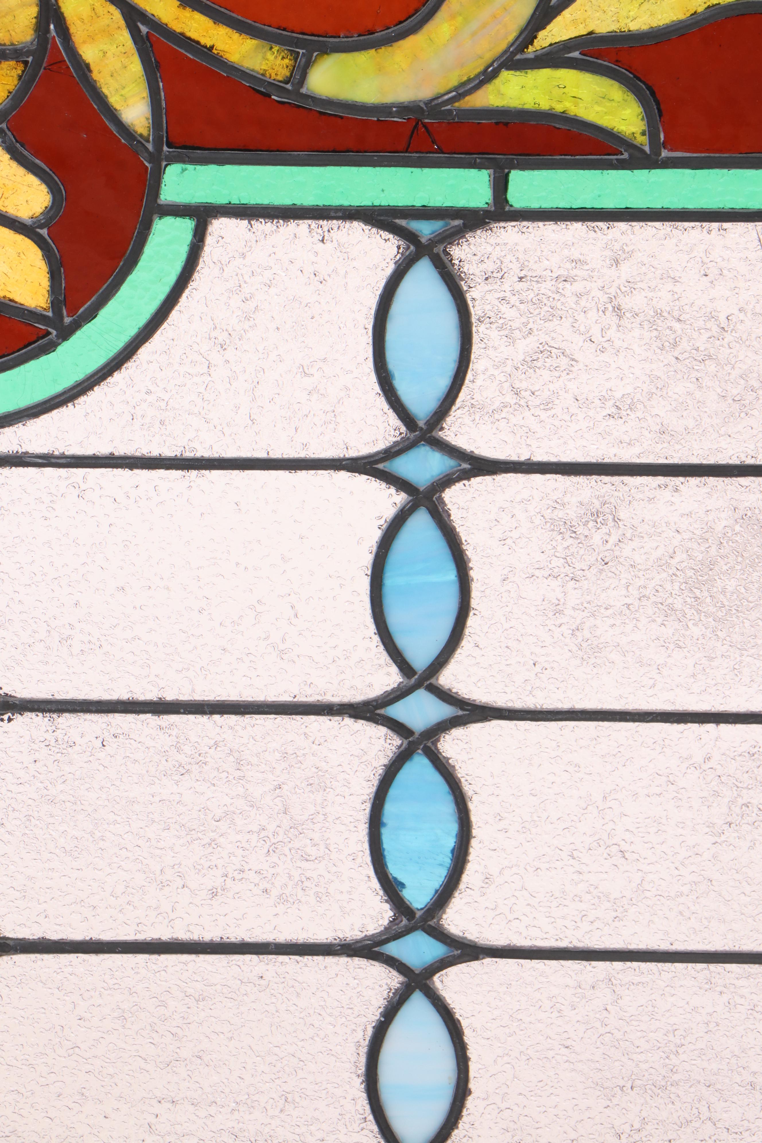 Hanging Stained Glass Window Panel