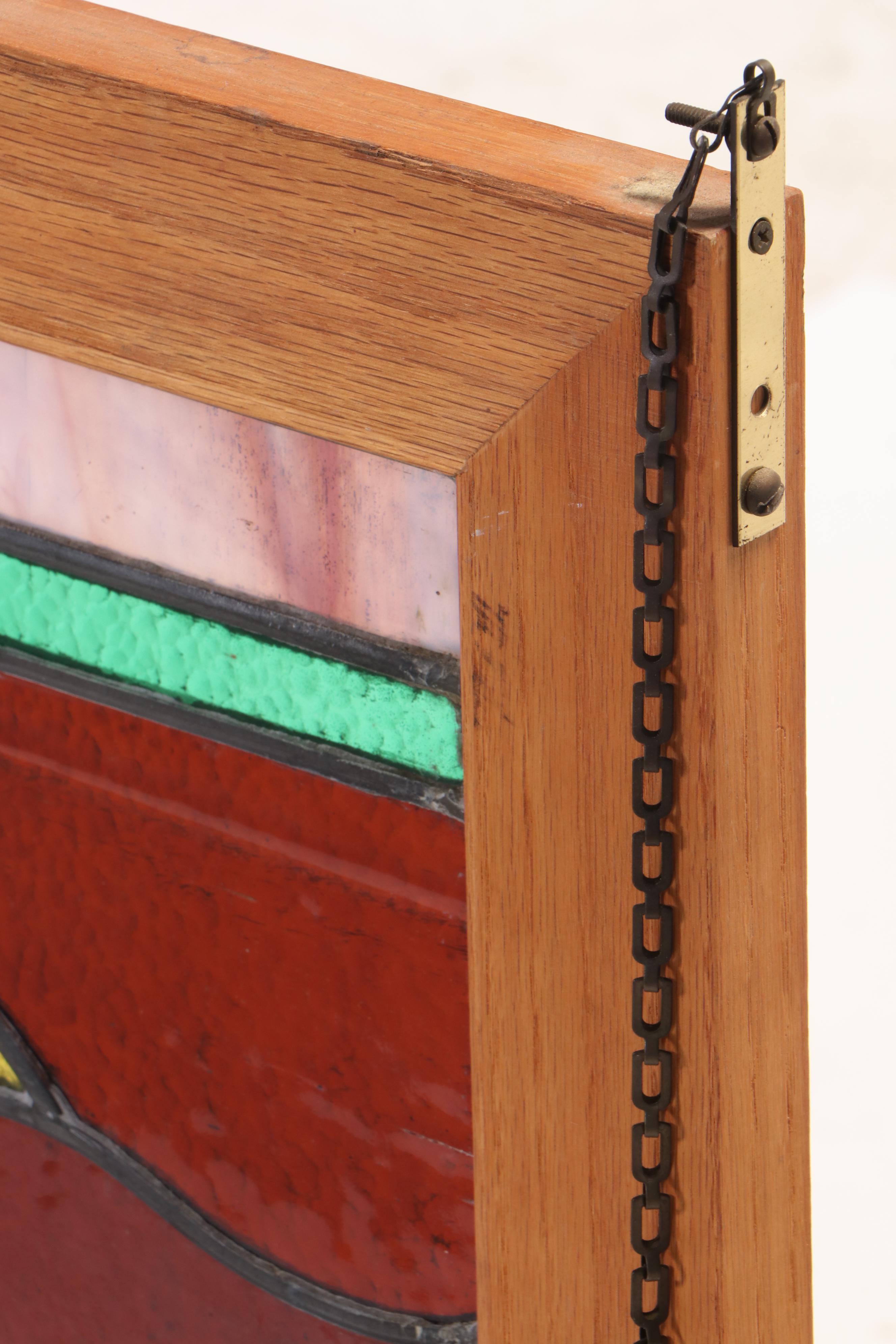 Hanging Stained Glass Window Panel