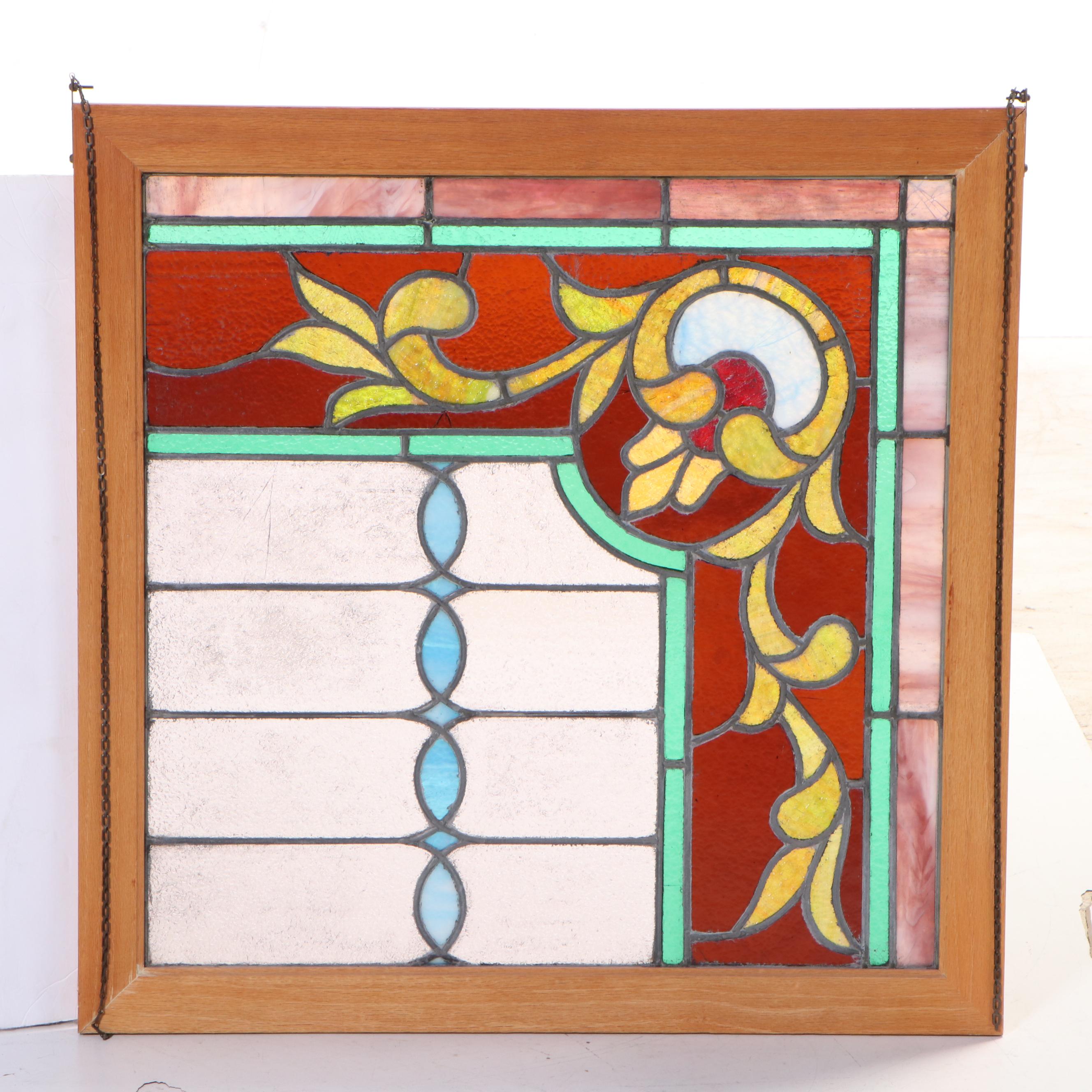 Hanging Stained Glass Window Panel