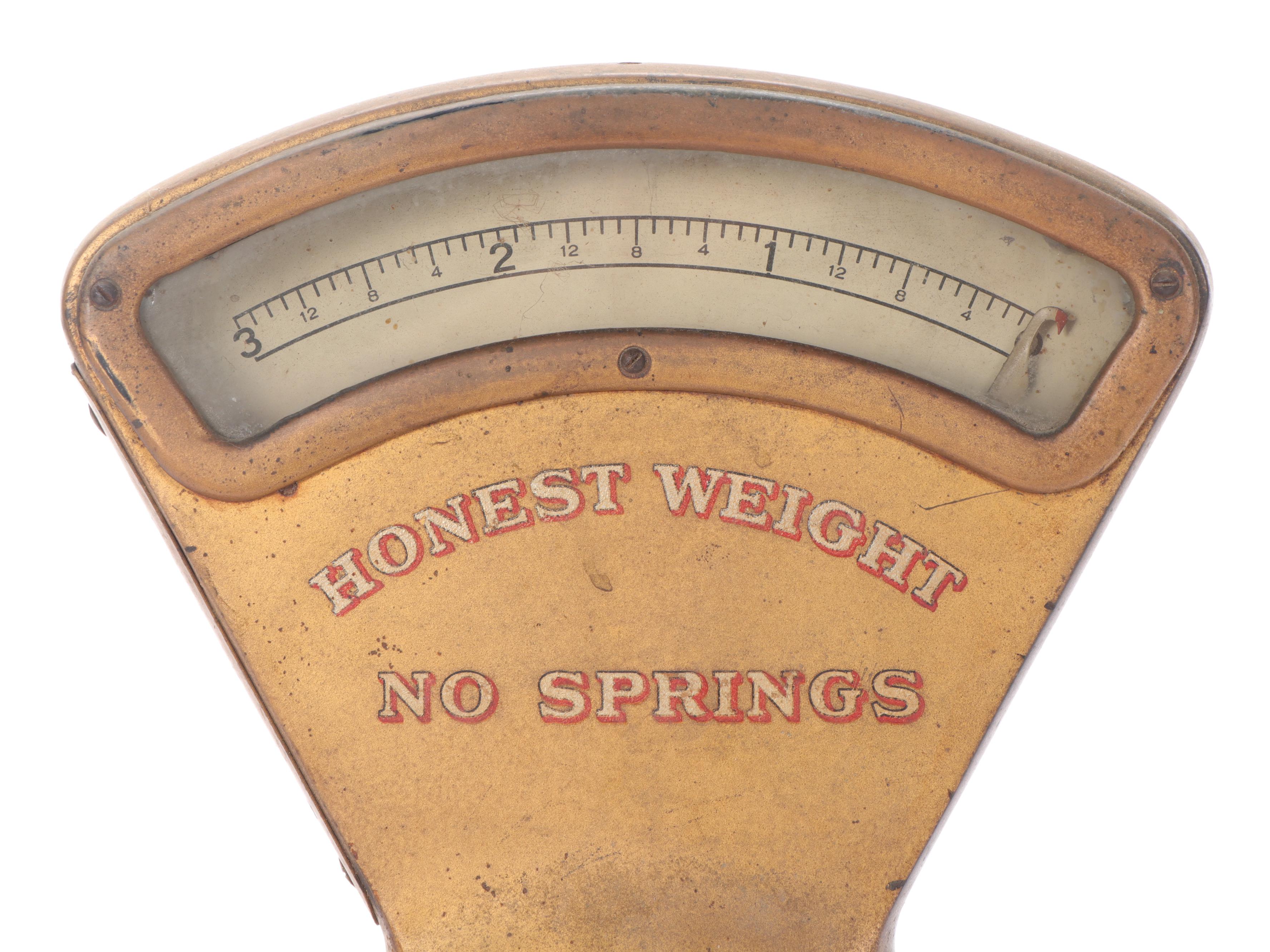 Toledo Scale Co. Brass 3 lb. Dry Goods Scale, Early 20th Century