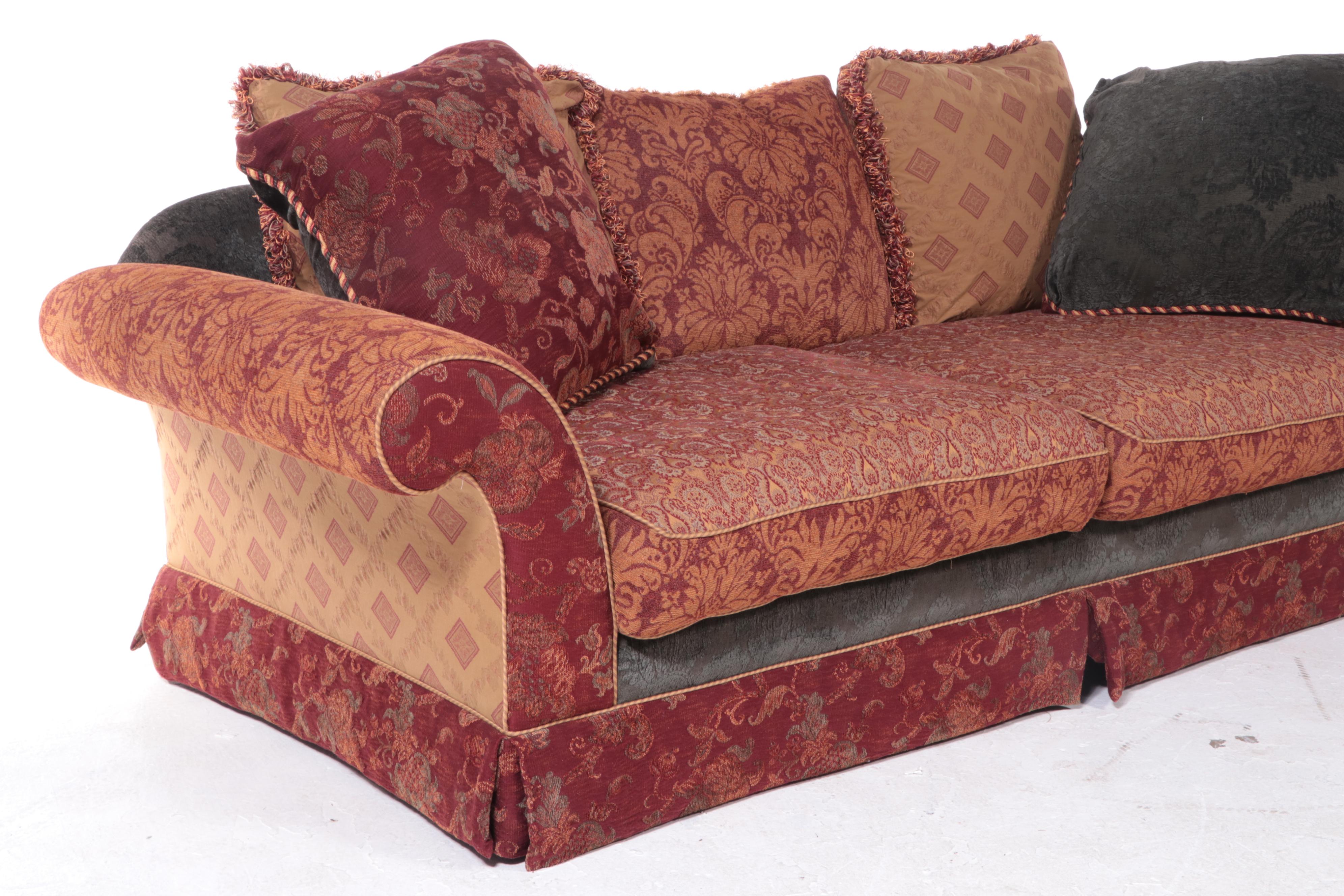 Carol Hicks Bolton and EJ Victor Multi-Pattern Upholstered Sofa