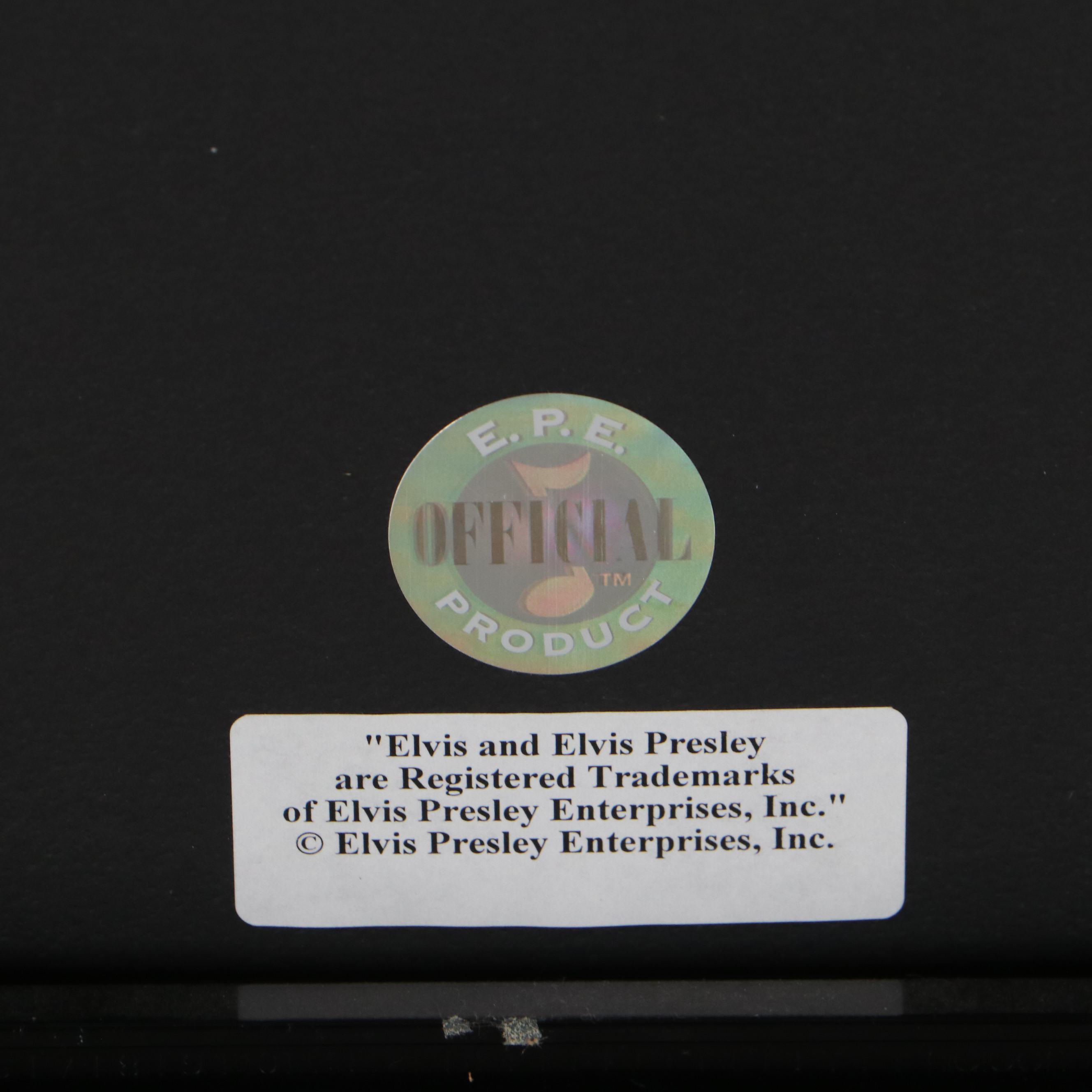 Elvis Presley 24K Gold Plated Record in Matted Frame