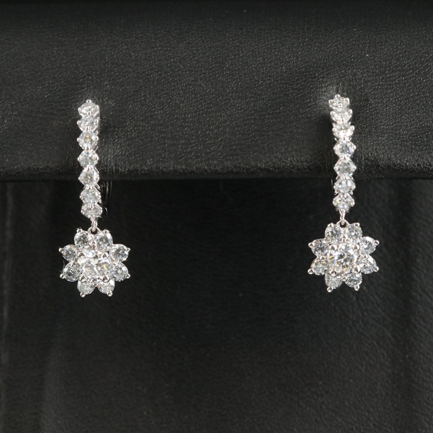 14K 1.46 CTW Lab Grown Diamond Earrings