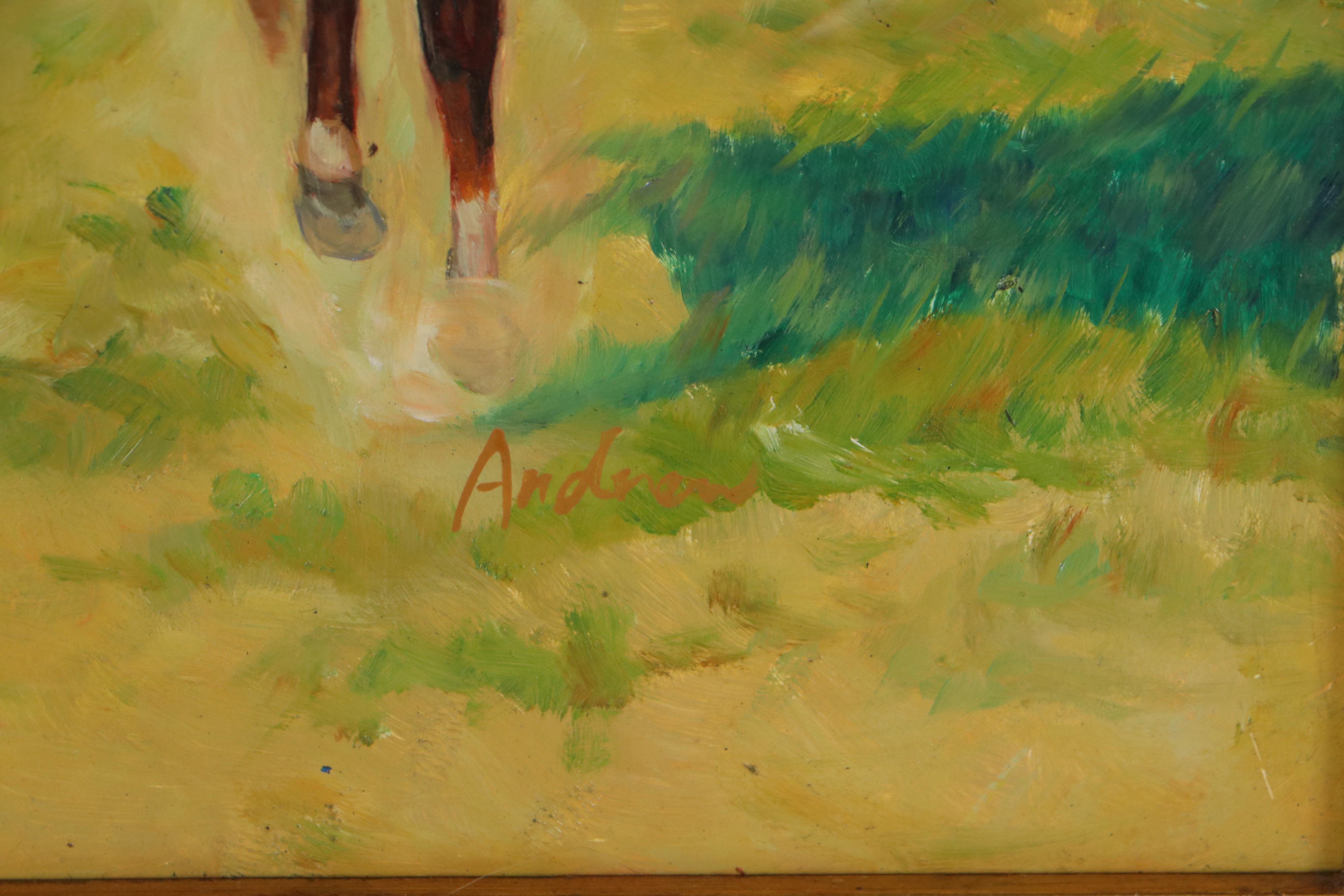 Wild West Scene Oil Painting