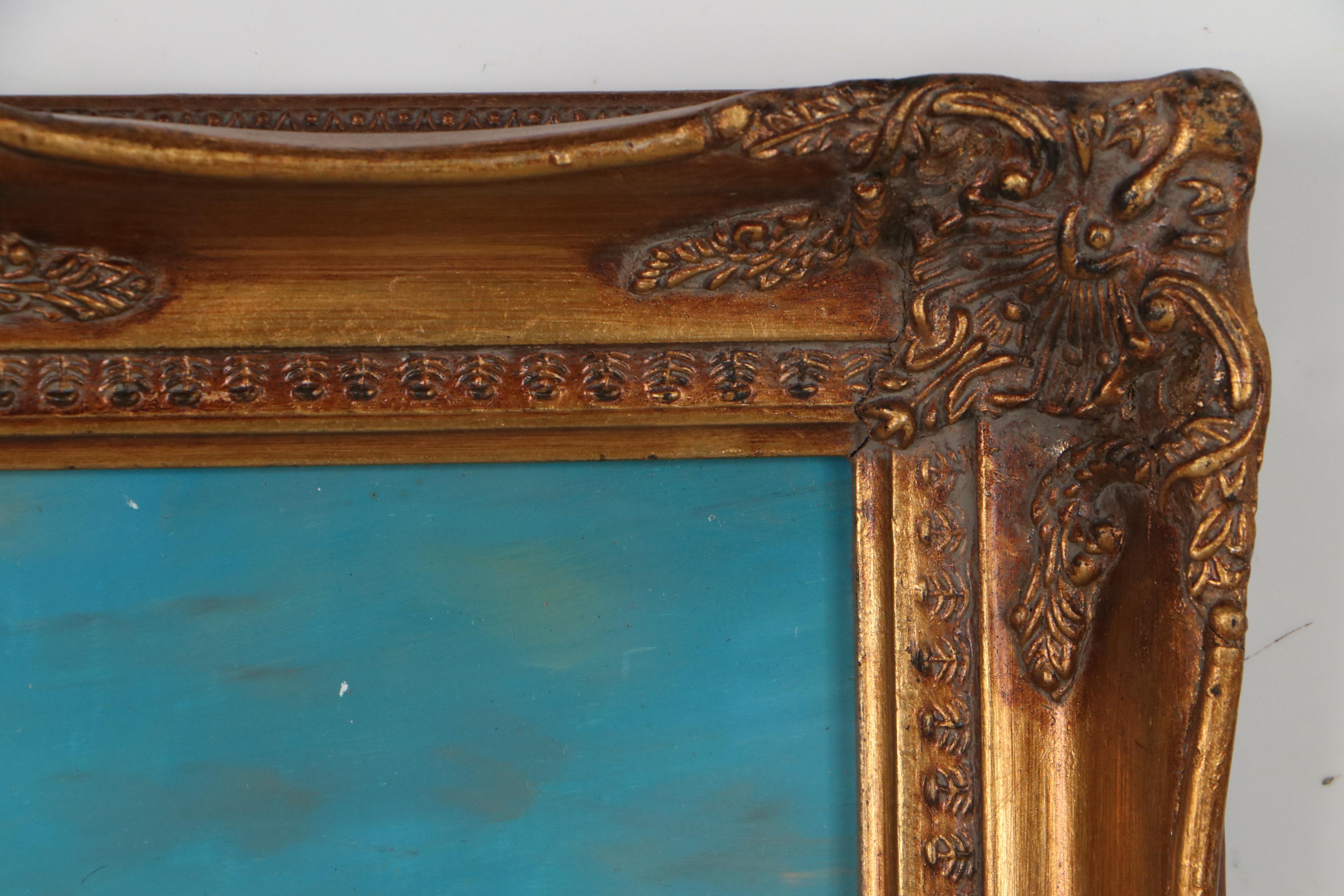 Wild West Scene Oil Painting