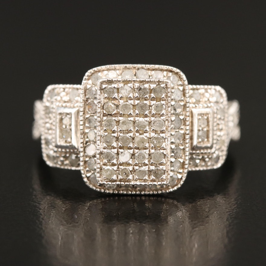 Sterling Diamond Ring