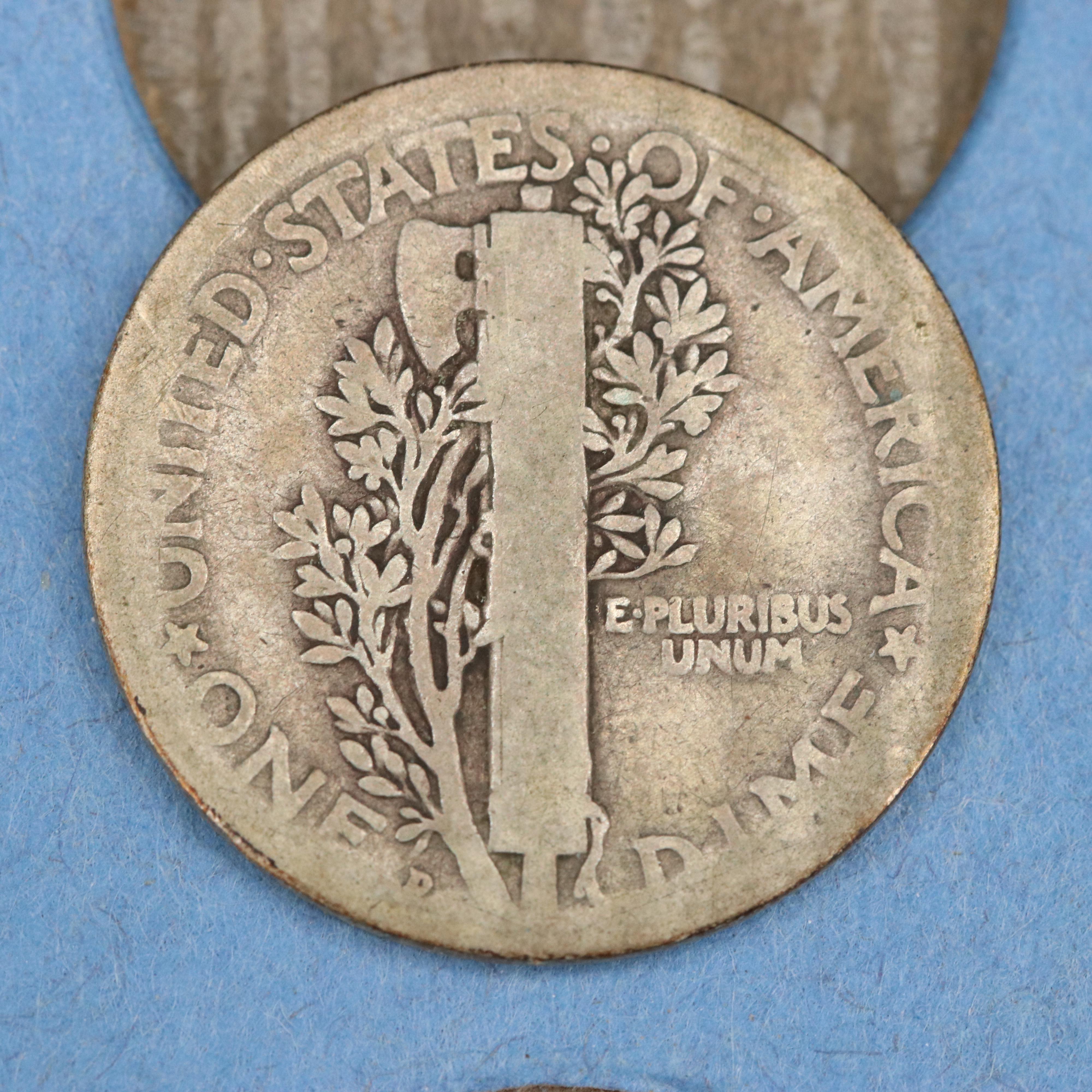 Mercury Dime Collection from 1916-1945