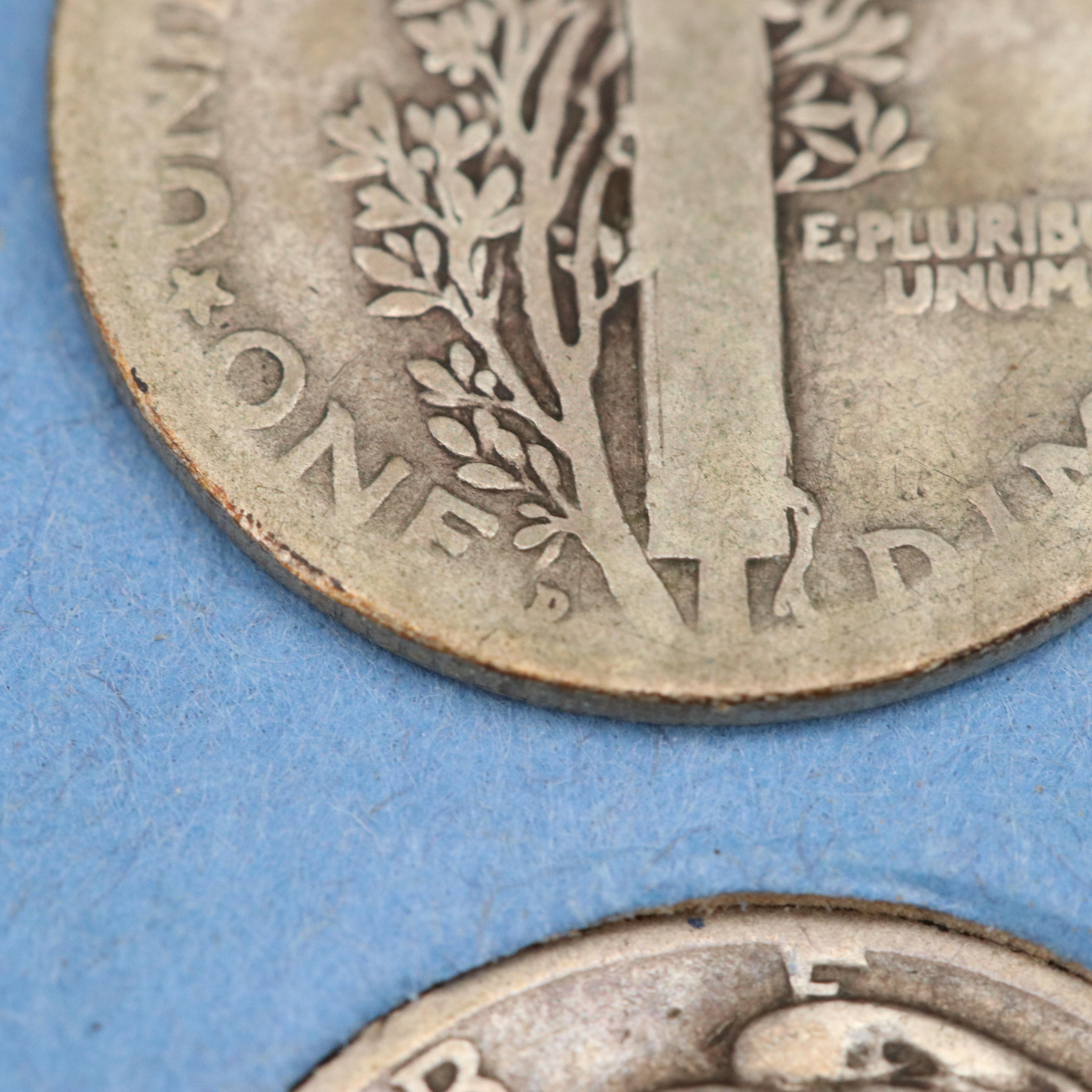 Mercury Dime Collection from 1916-1945