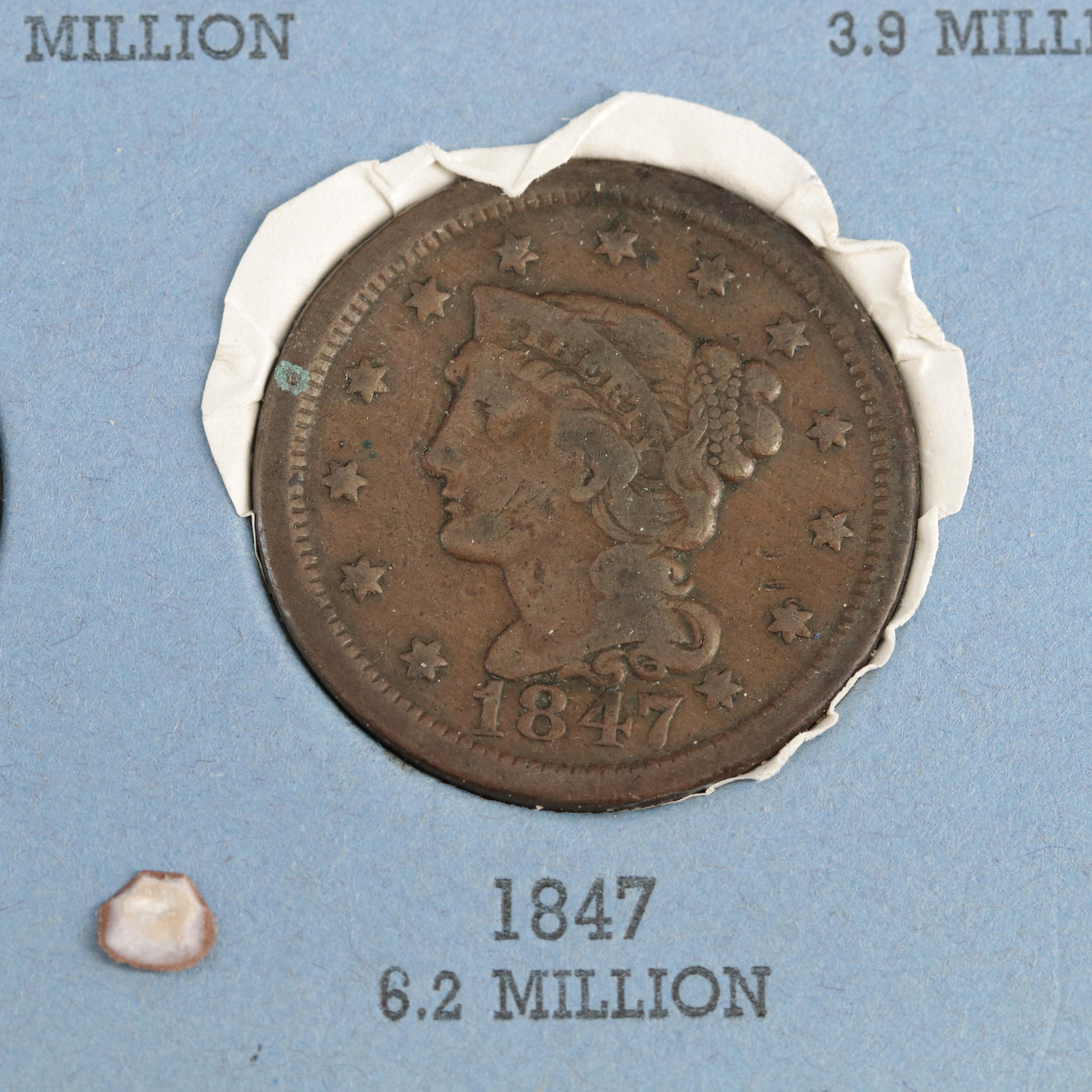 U.S. Large Cent Collection from 1826-1857