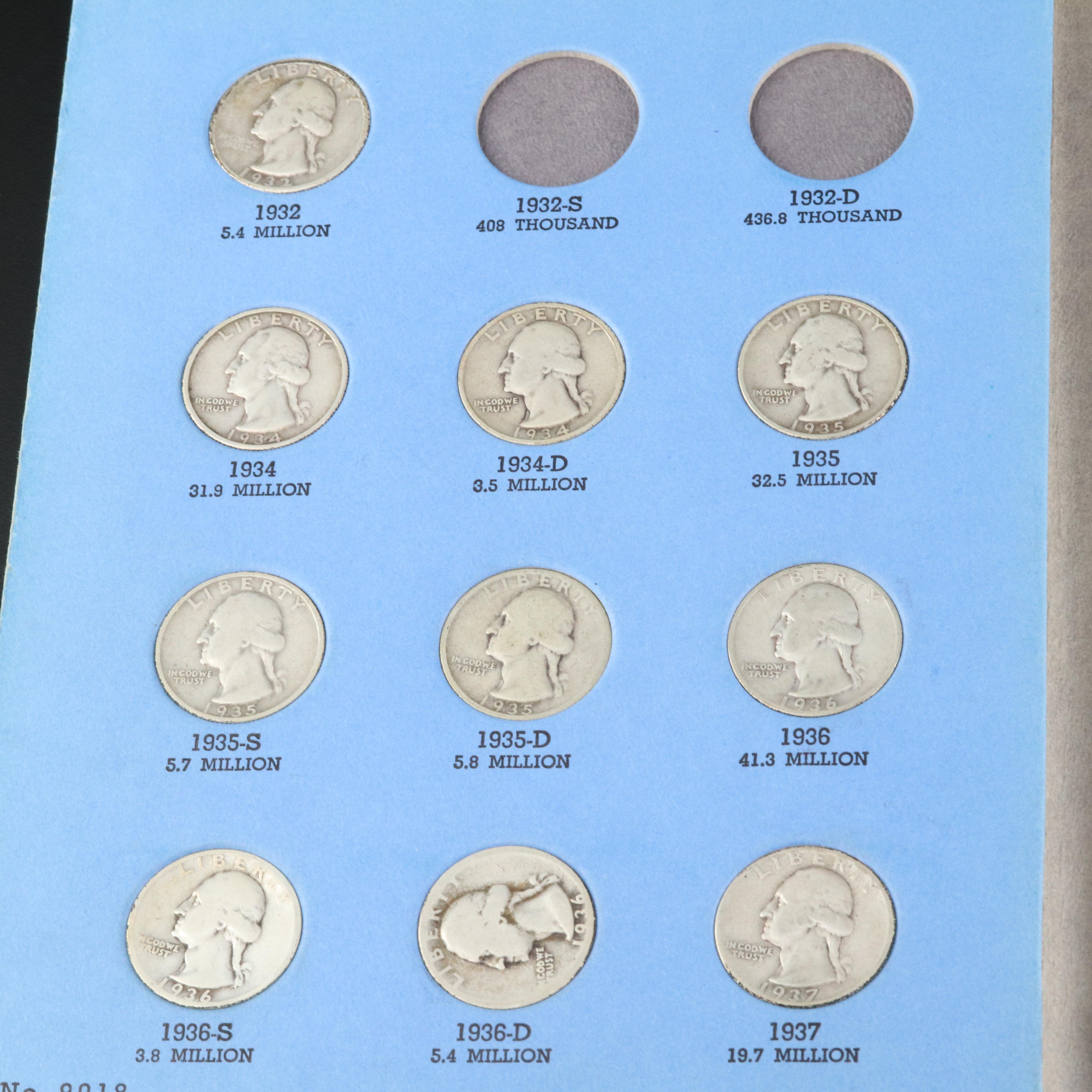 George Washington Quarter Collection from 1932-1979