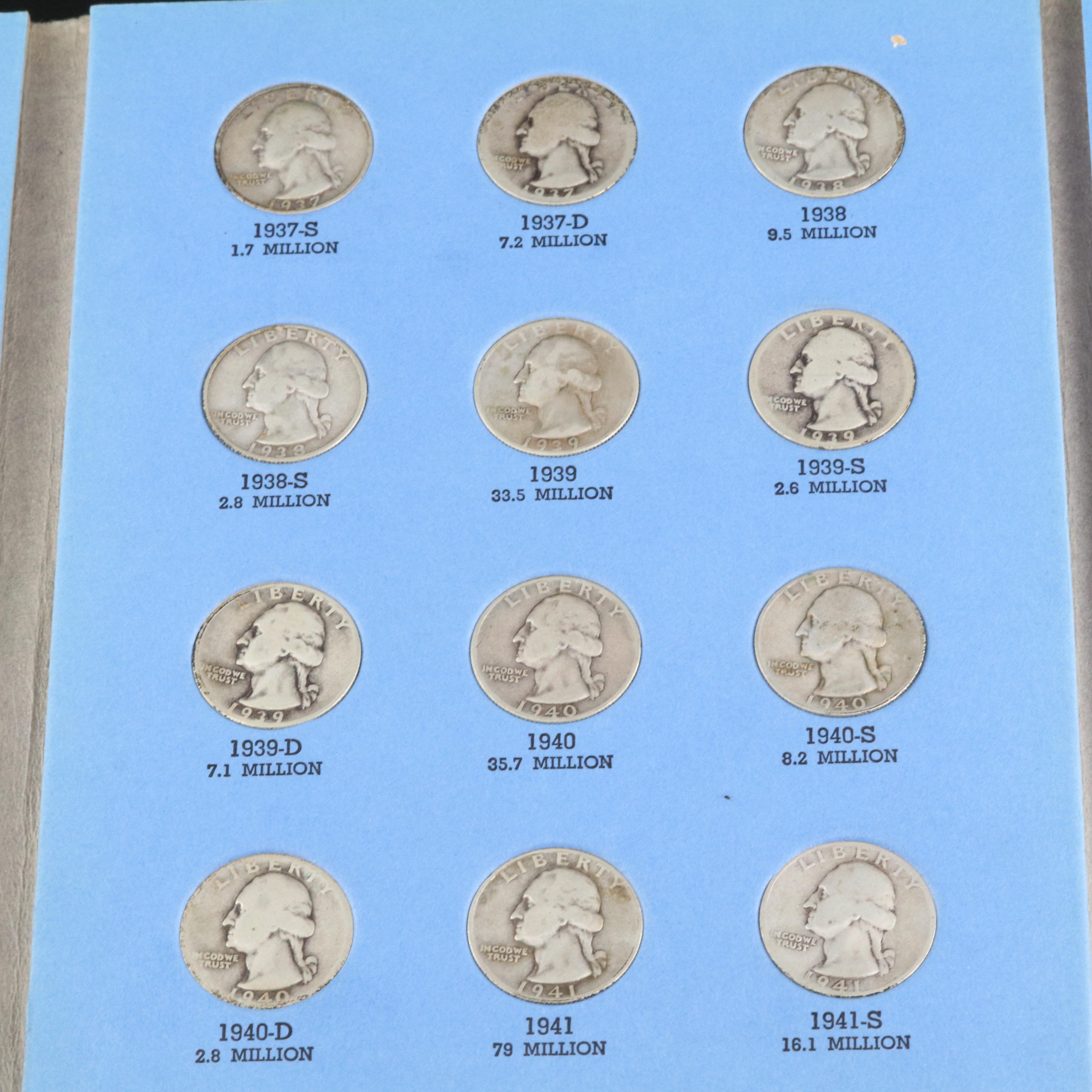 George Washington Quarter Collection from 1932-1979