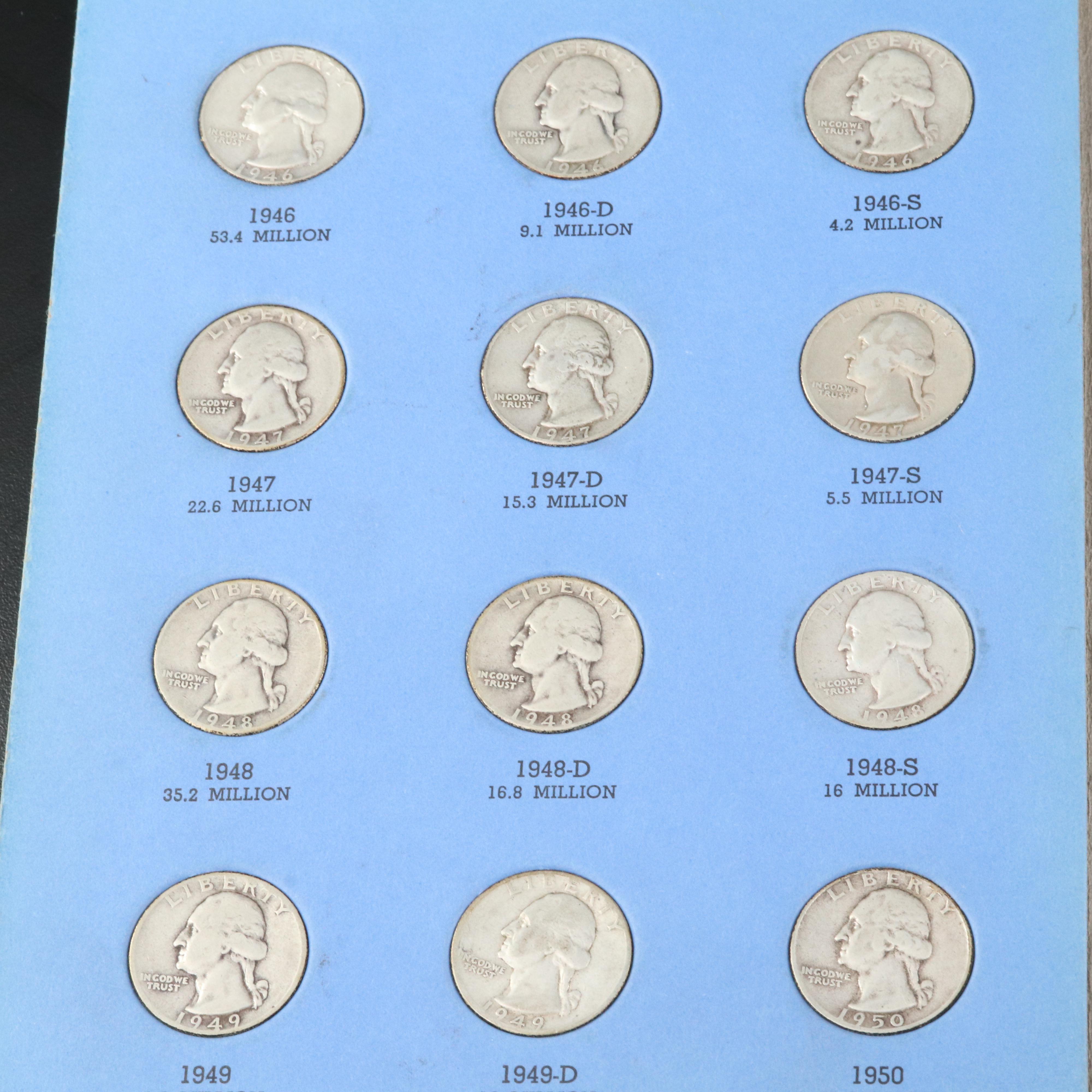 George Washington Quarter Collection from 1932-1979