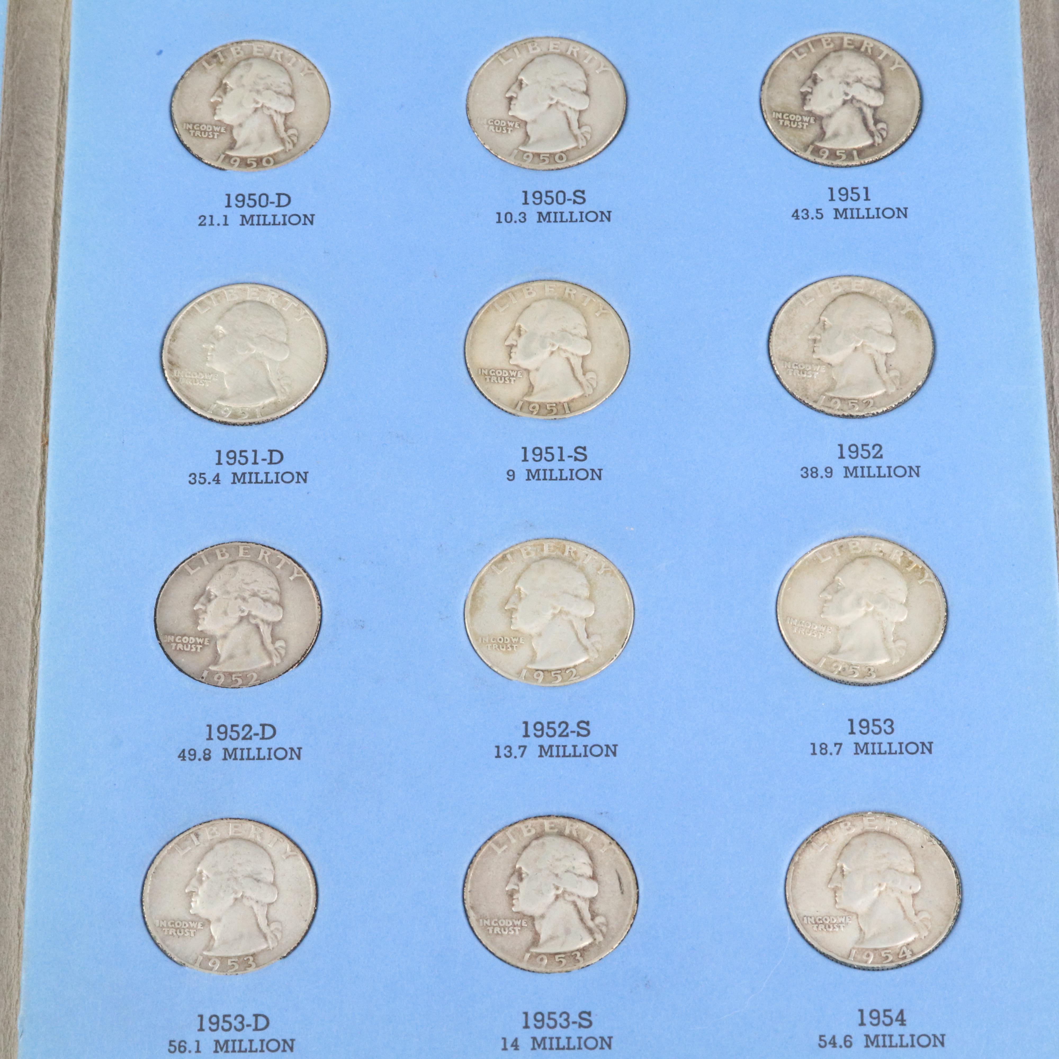 George Washington Quarter Collection from 1932-1979