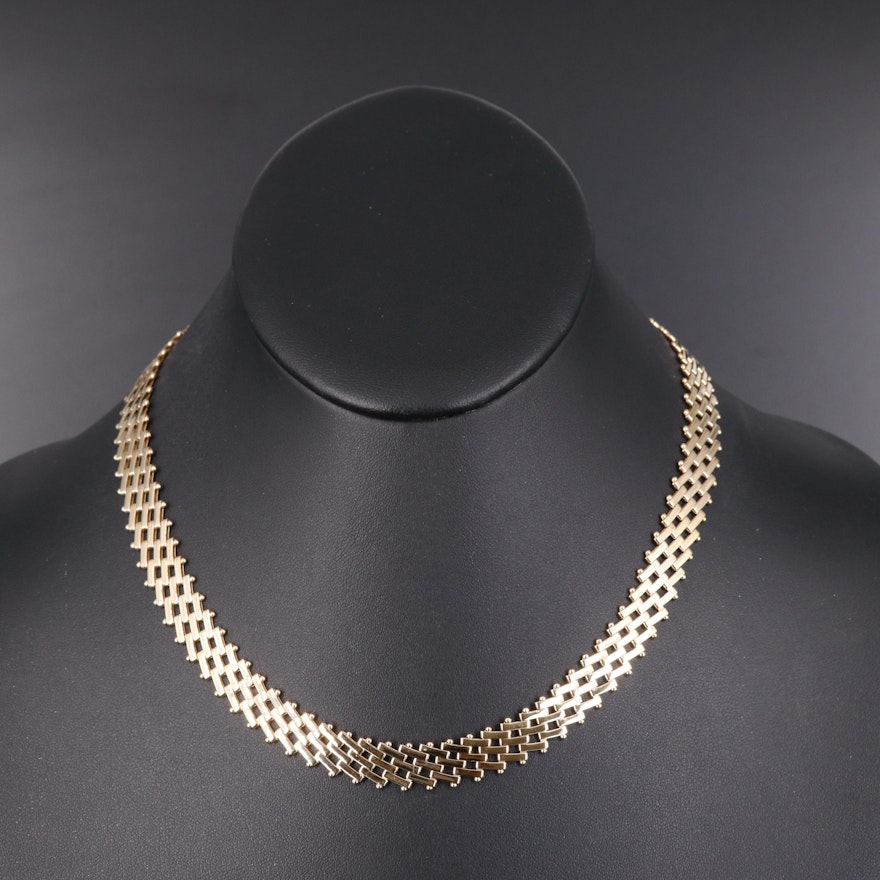 Italian 14K Riccio Necklace