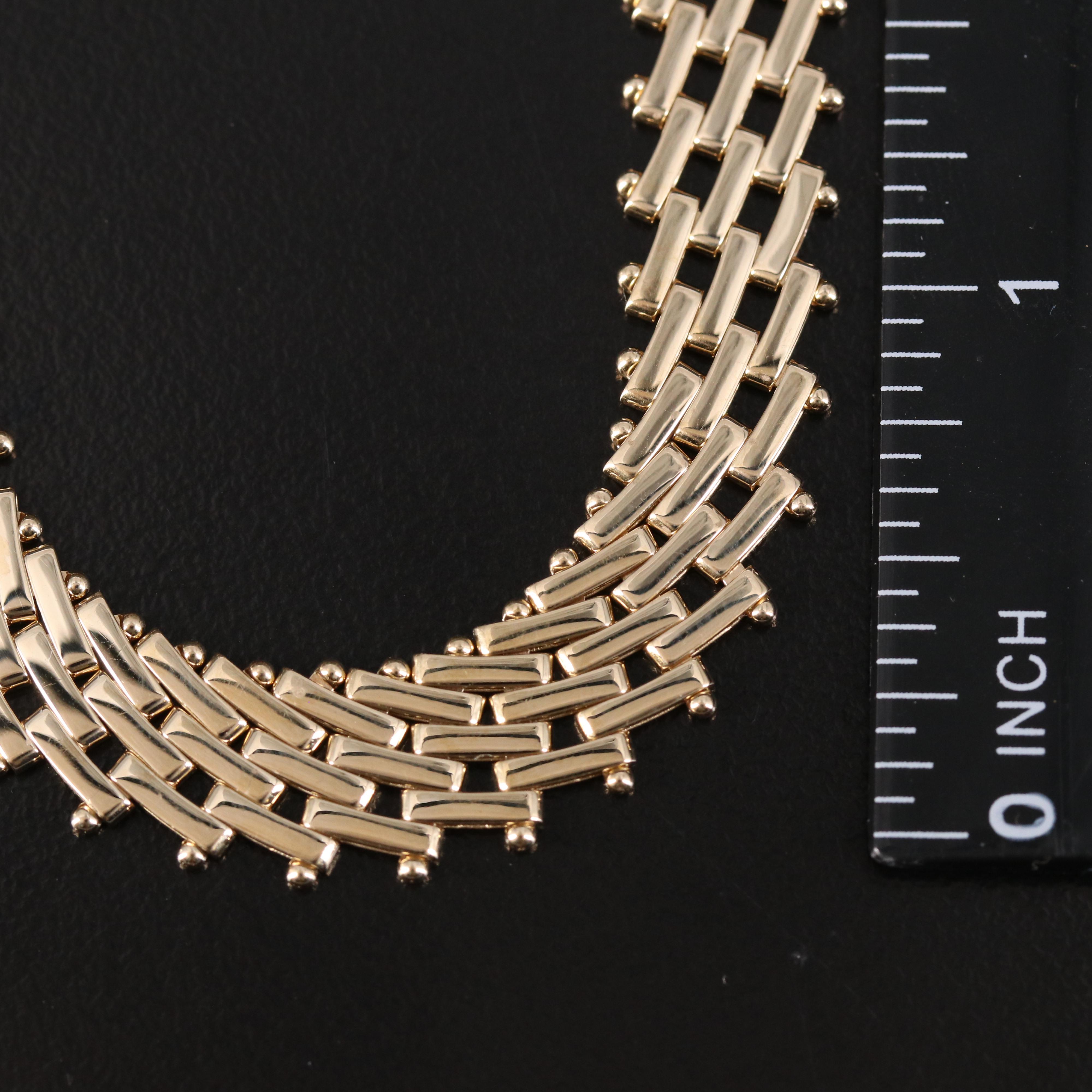 Italian 14K Riccio Necklace