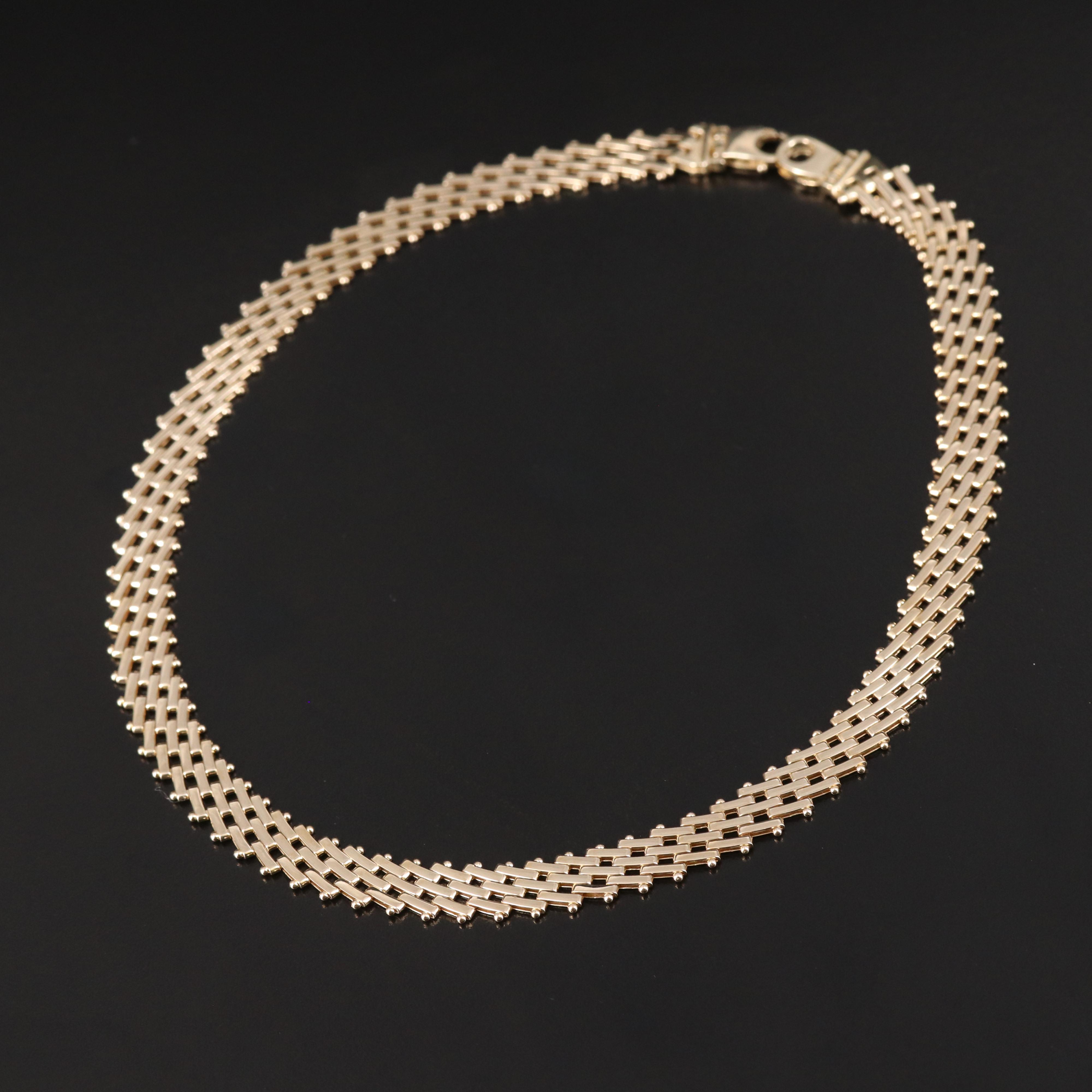 Italian 14K Riccio Necklace