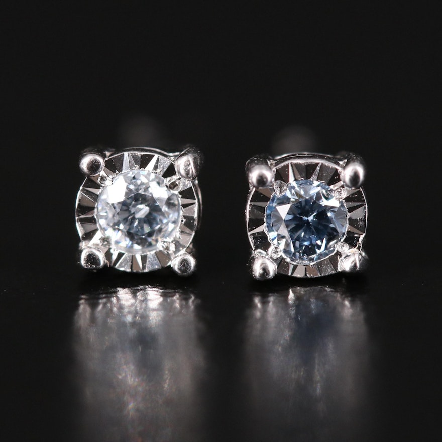 EFFY Sterling Lab Grown Diamond Stud Earrings