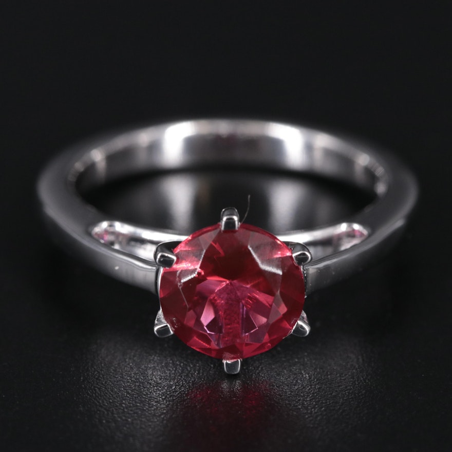 Sterling Silver Ruby Ring