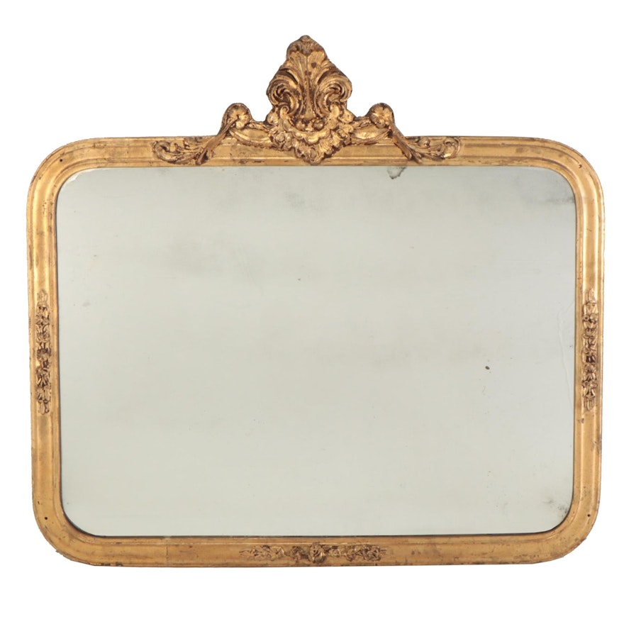 Rococo Style Gilt Framed Wall Mirror, Early to Mid 20th Century