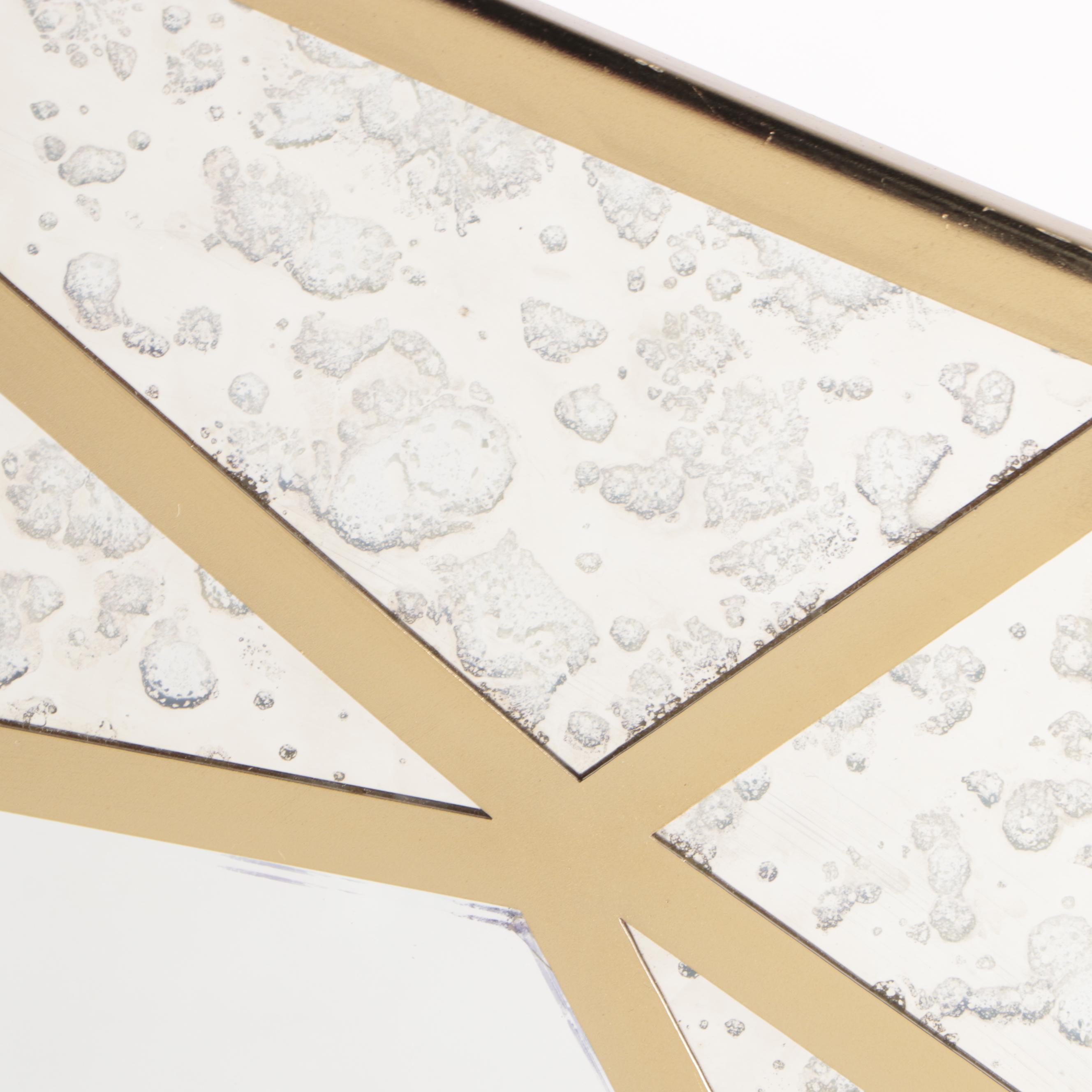 Opalhouse Designed with Jungalow Geometric Gilt Frame Hexagonal Wall Mirror