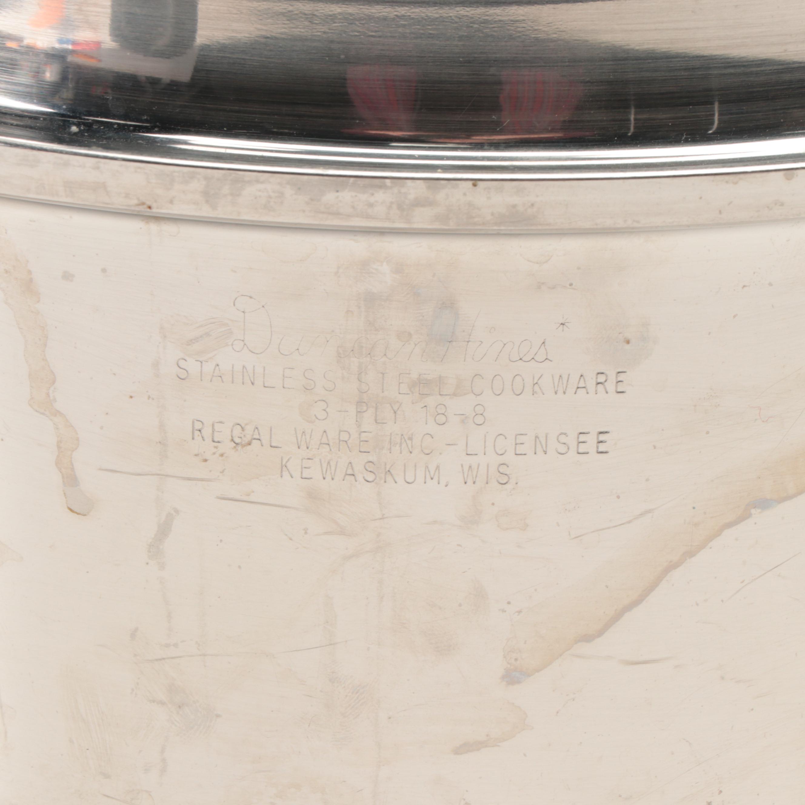 Duncan Hines  and Other Stainless Steel Pots and Pans, Mid to Late 20th Century