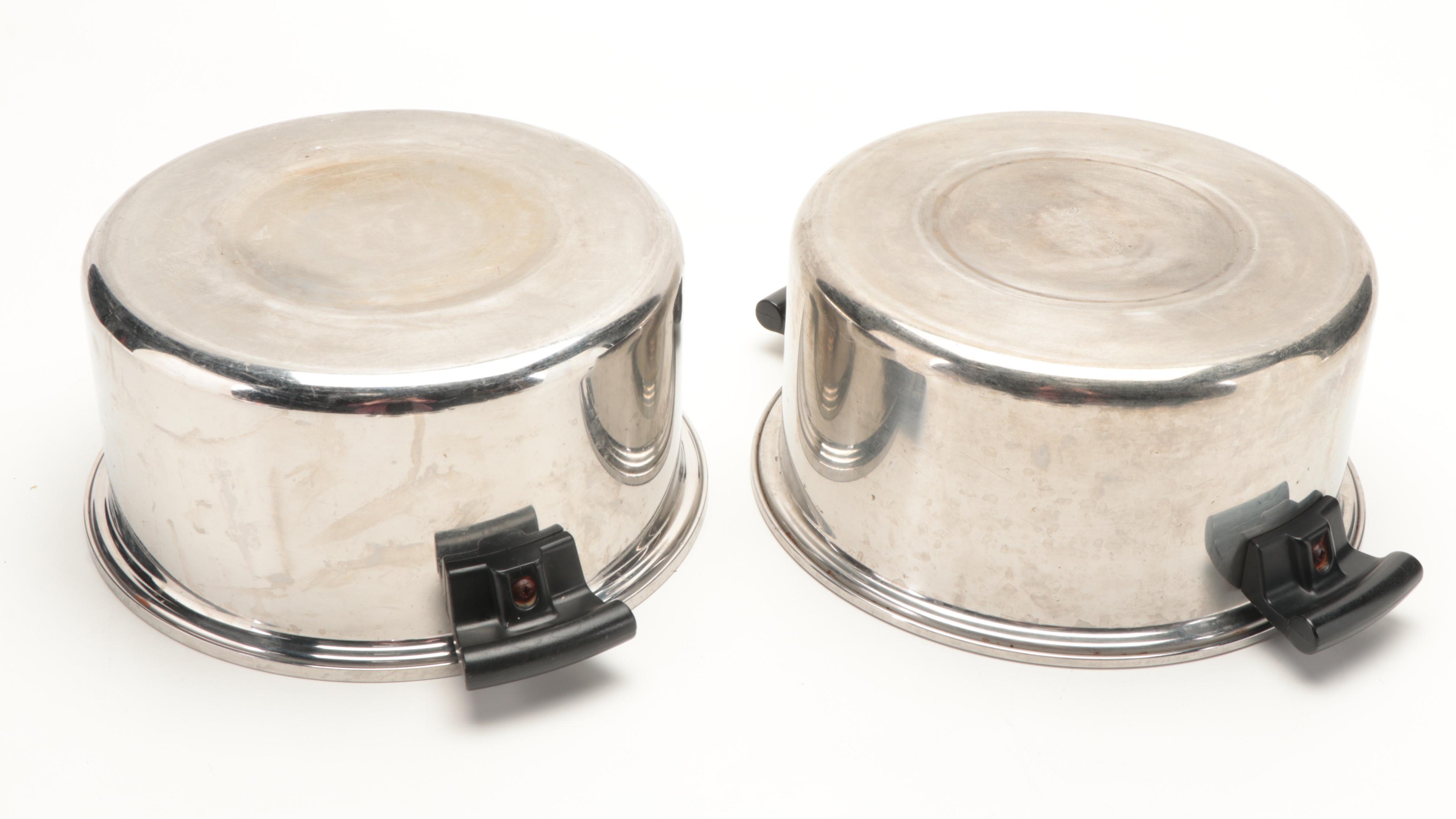 Duncan Hines  and Other Stainless Steel Pots and Pans, Mid to Late 20th Century