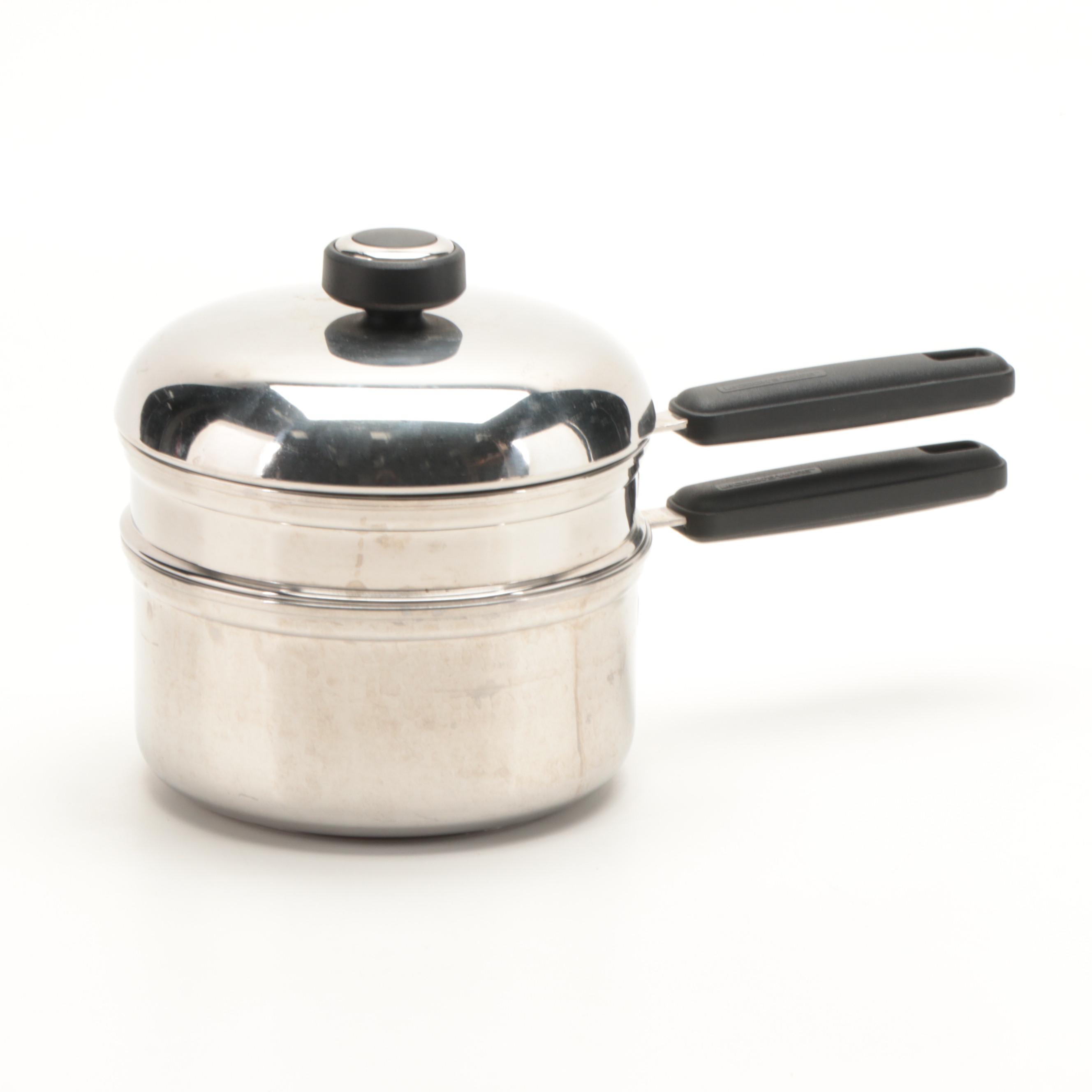 Duncan Hines  and Other Stainless Steel Pots and Pans, Mid to Late 20th Century