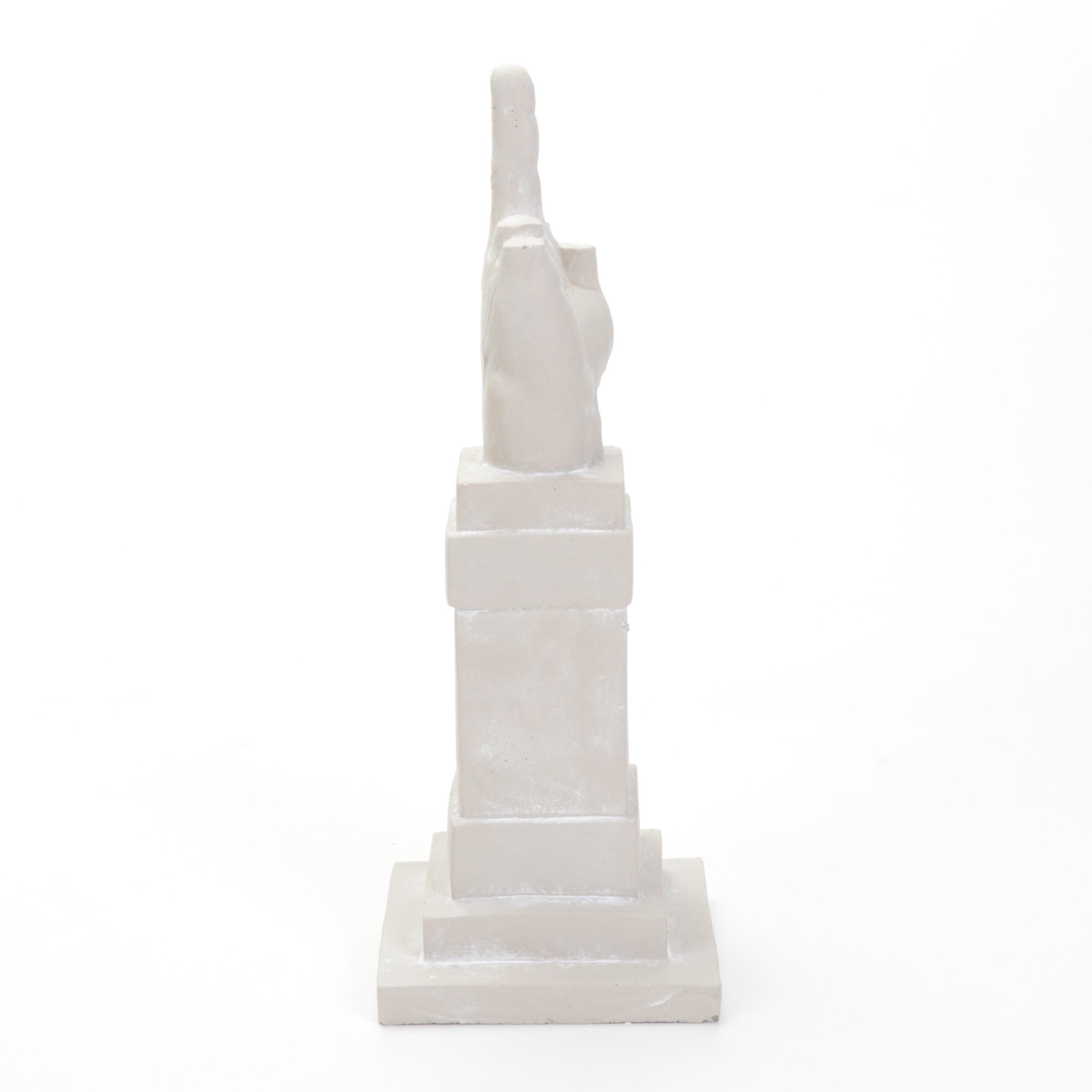 Seletti Concrete Sculpture After Maurizio Cattelan "L.O.V.E.," Circa 2010