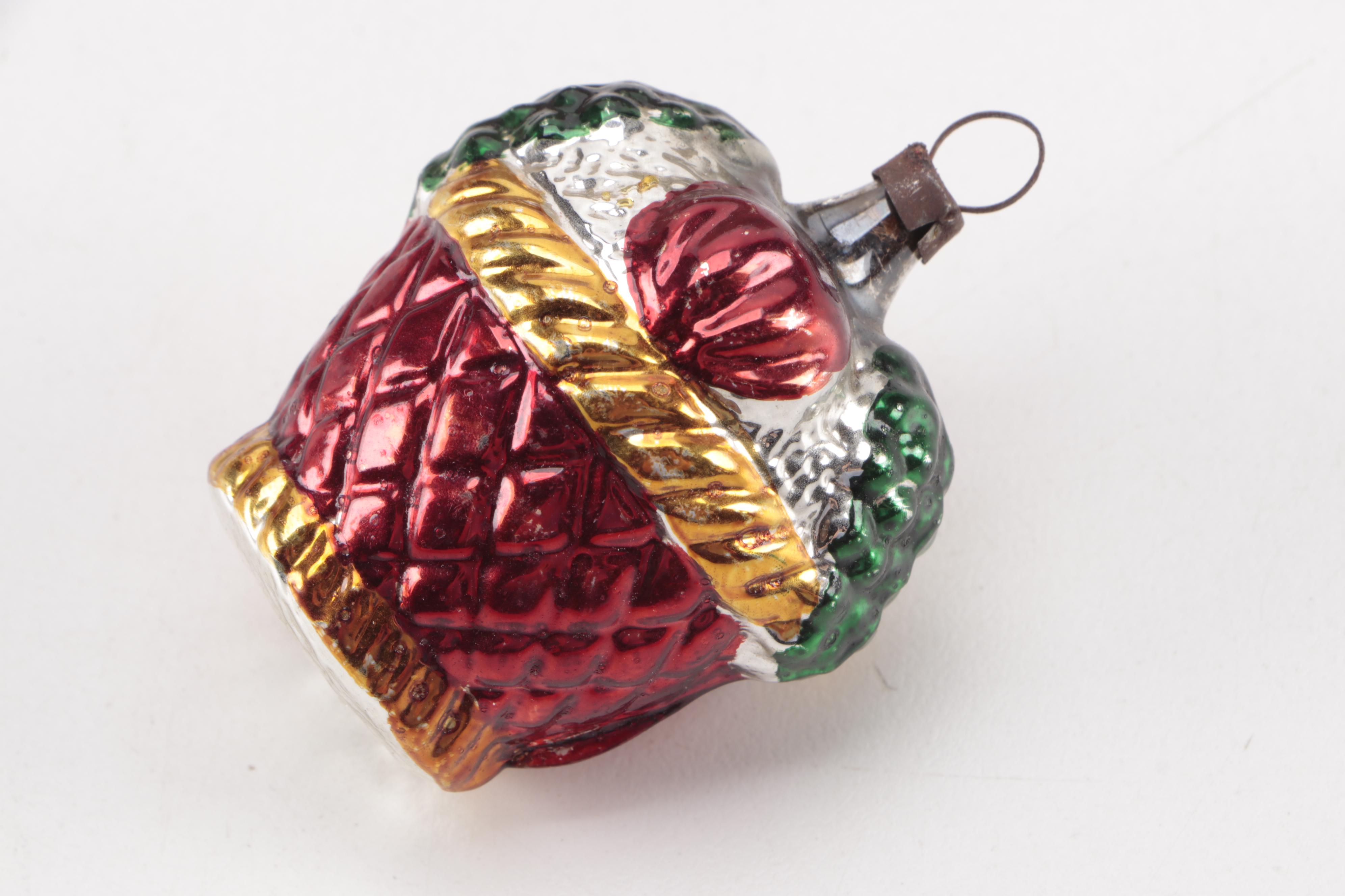 Glass Christmas Ornaments Featuring Max Eckardt & Sons, Mid to Late 20th Century