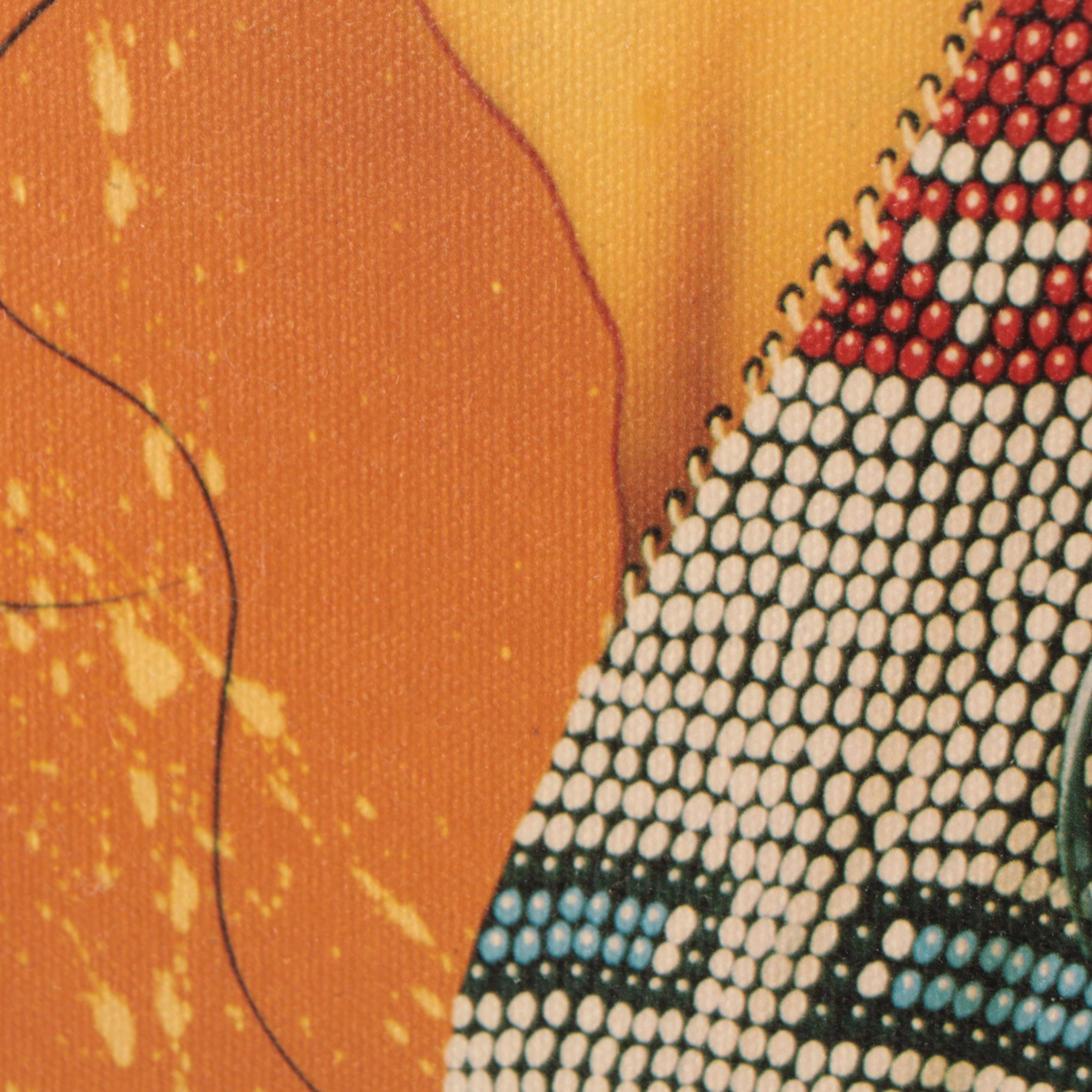 Henri Peter Portrait Offset Lithograph of Native American Figure "Dreamer"