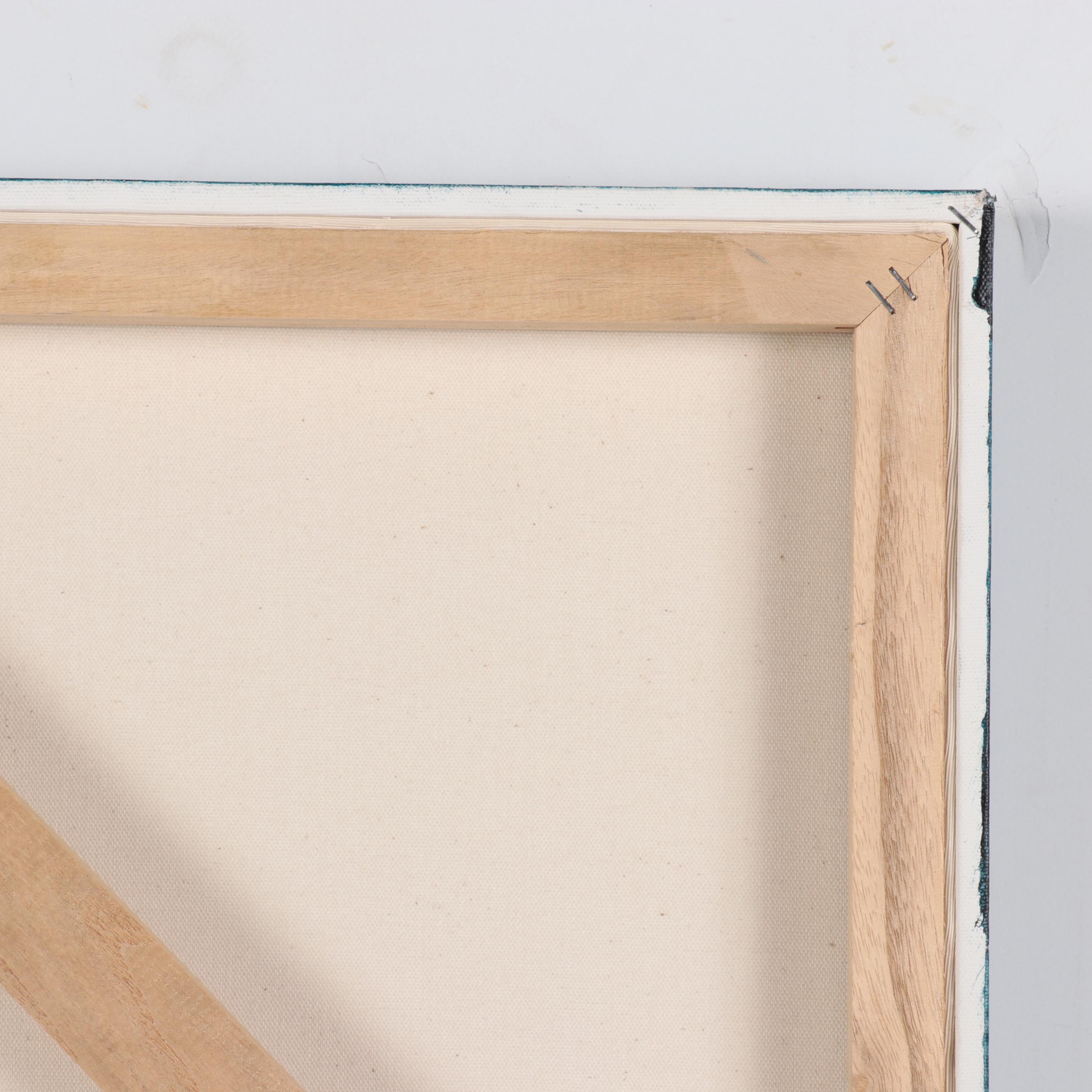 Randall Sahmie Oil Painting of Katsina Figures, 2005