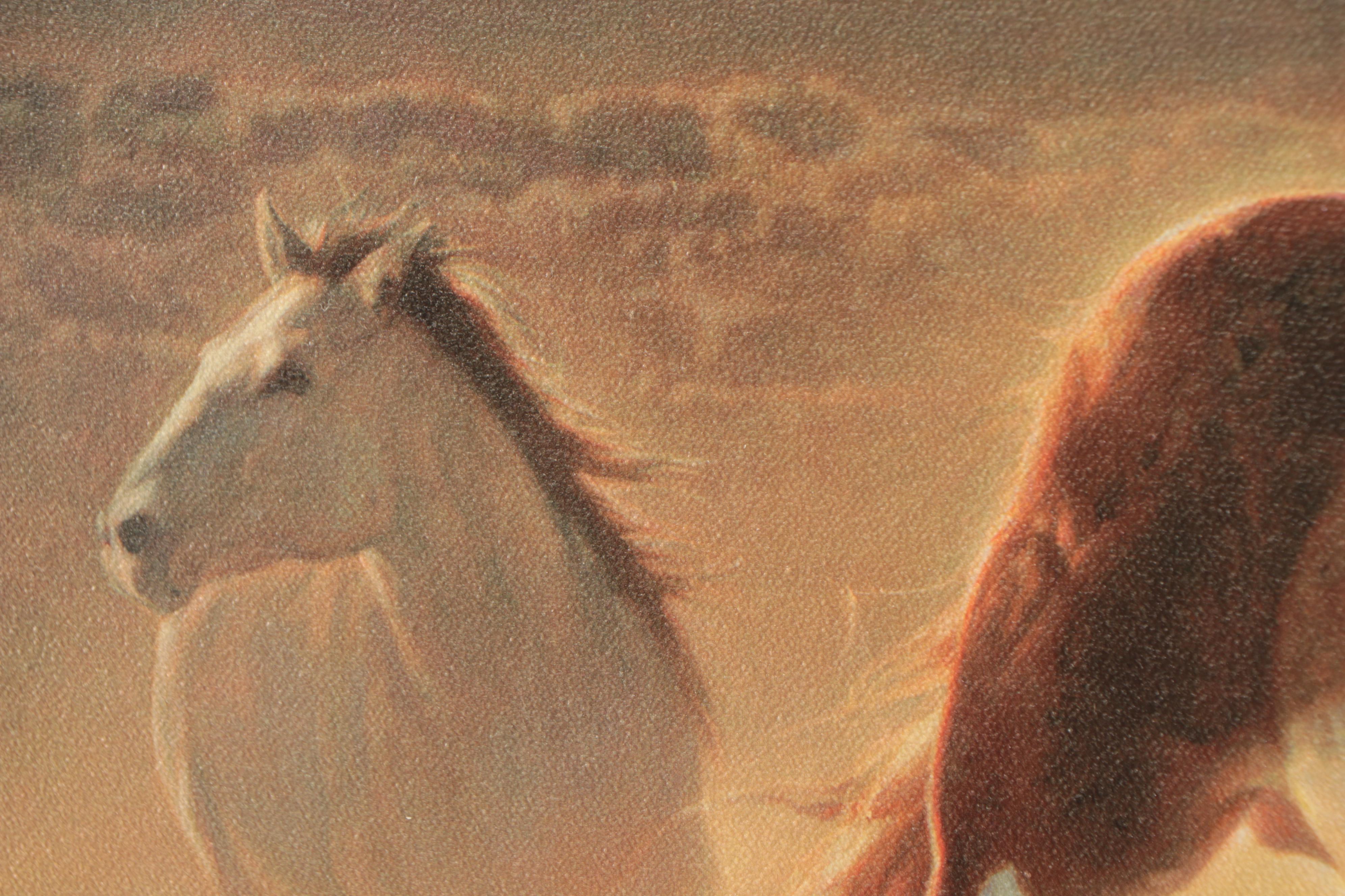 Nancy Glazier Western Offset Lithograph "Domino"