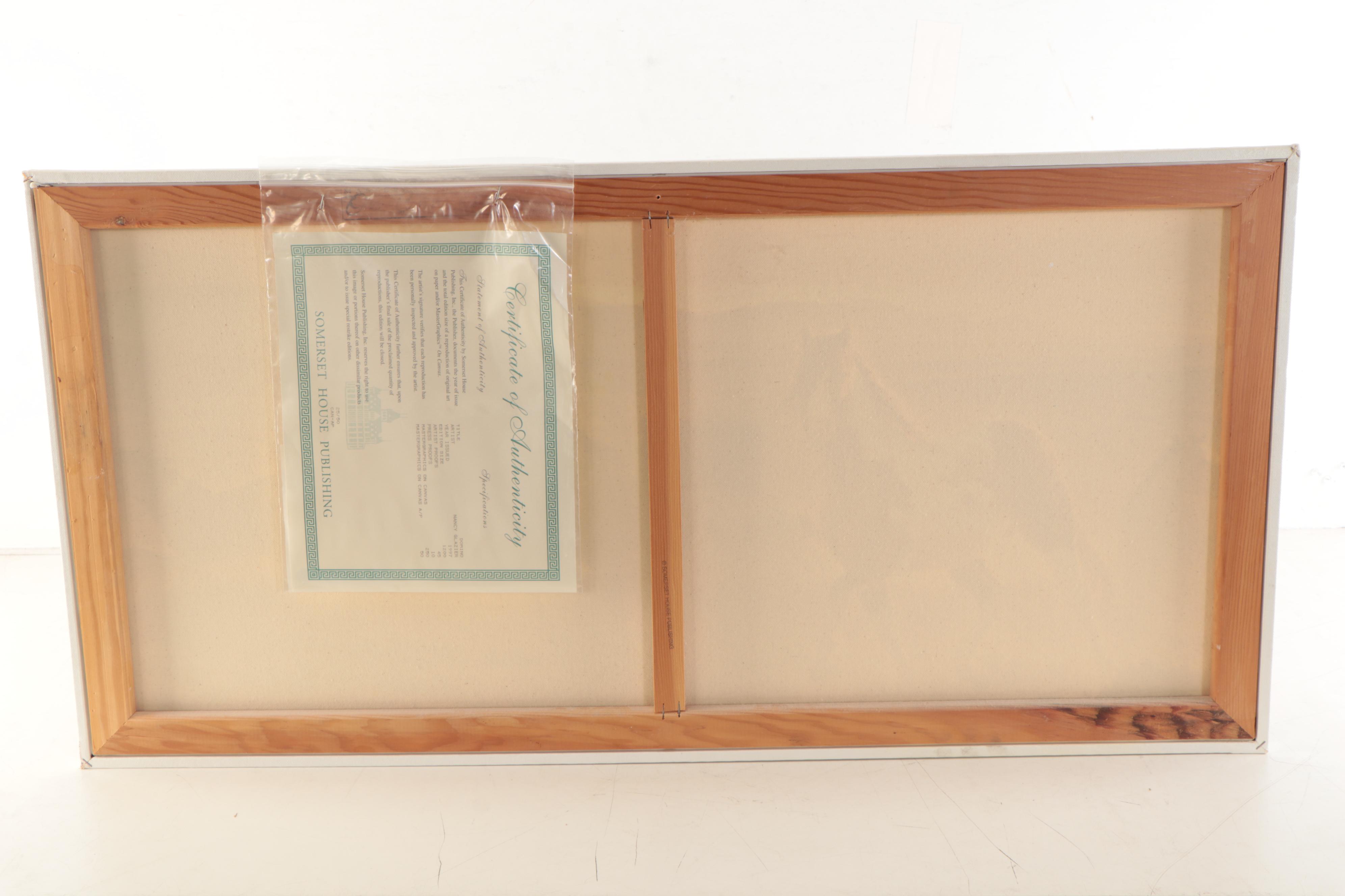 Nancy Glazier Western Offset Lithograph "Domino"