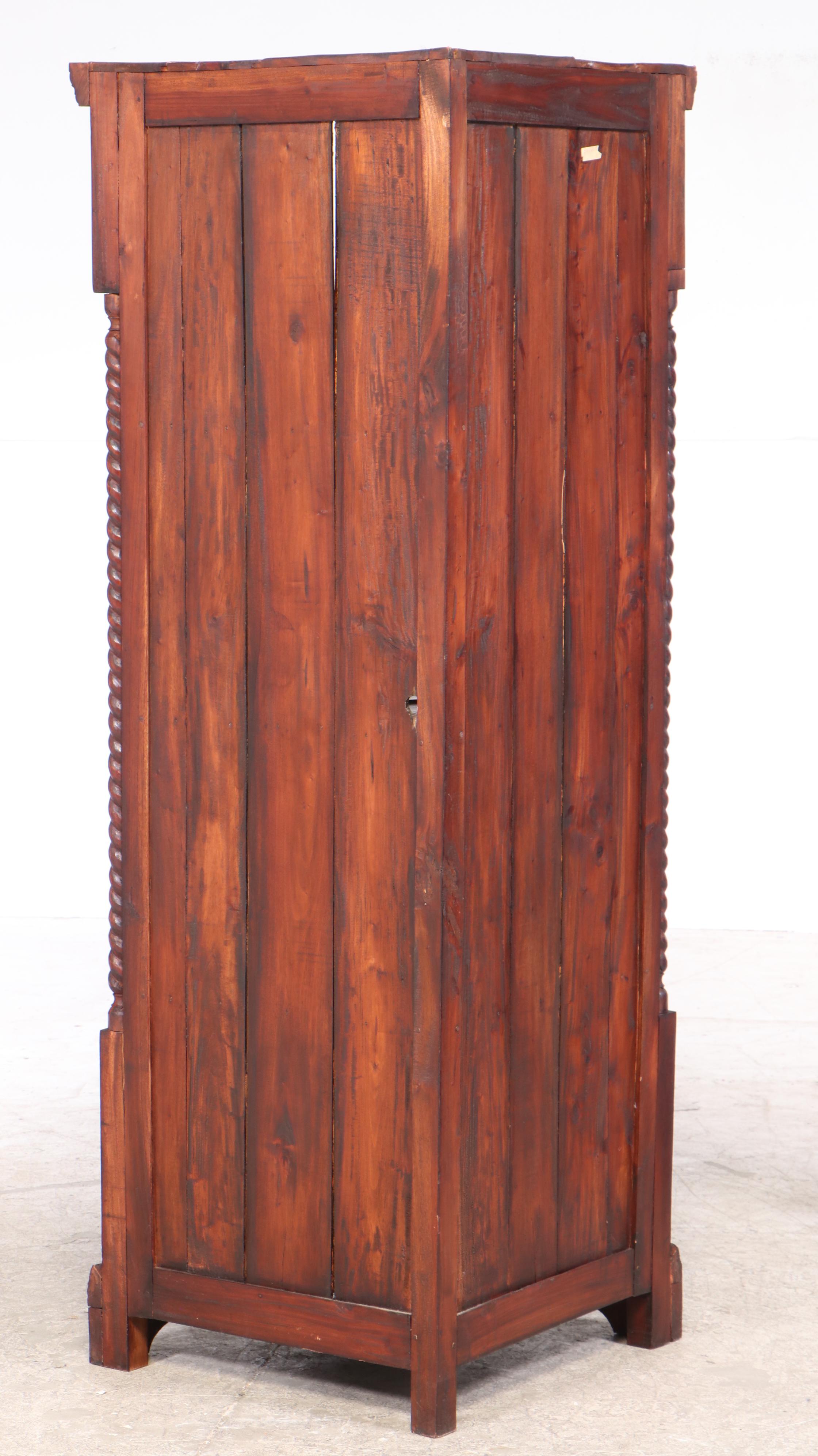 Spanish Baroque Style Corner Bookcase