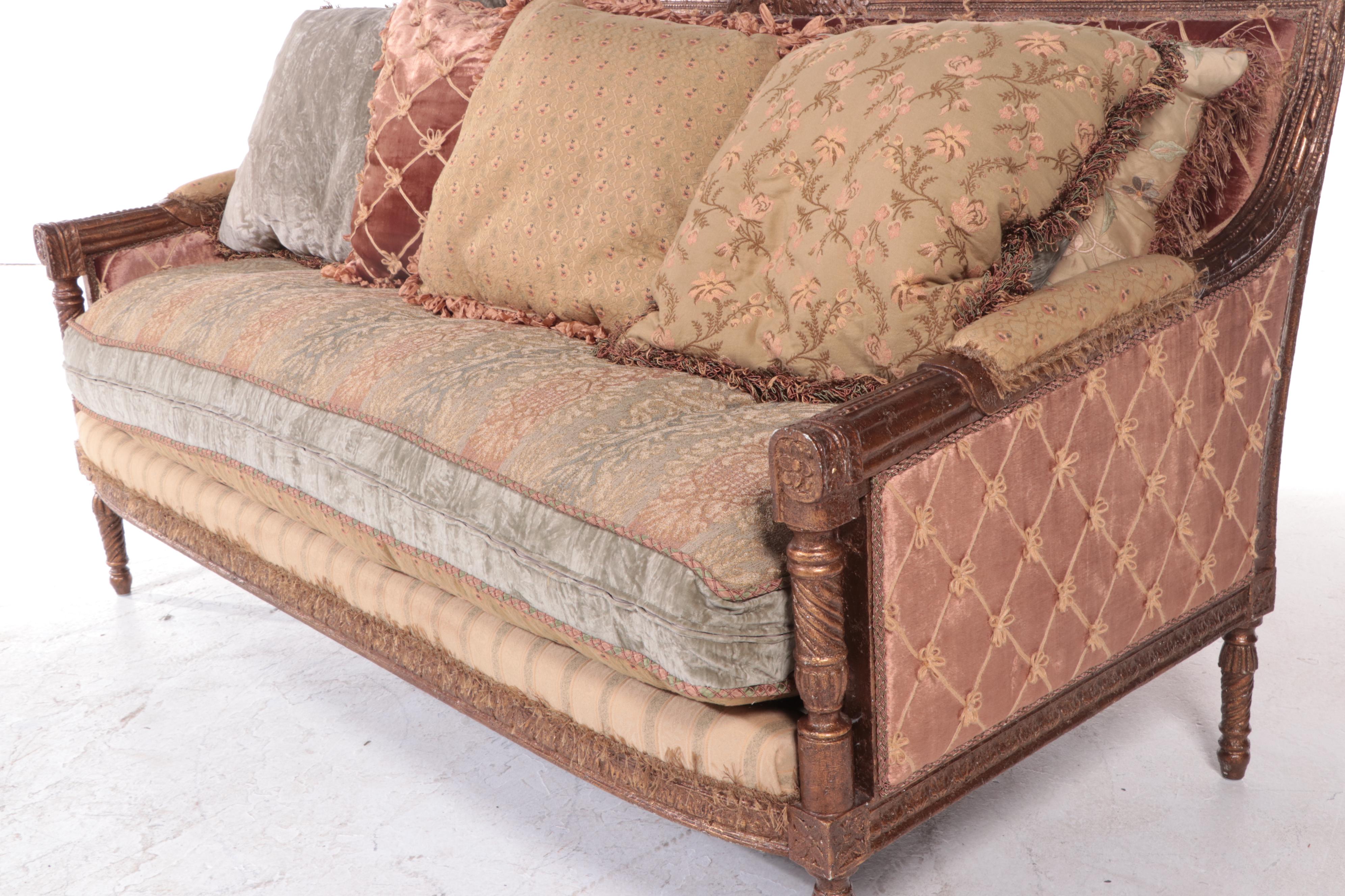 Carol Hicks Bolton for EJ Victor Louis XVI Style Custom-Upholstered Sofa